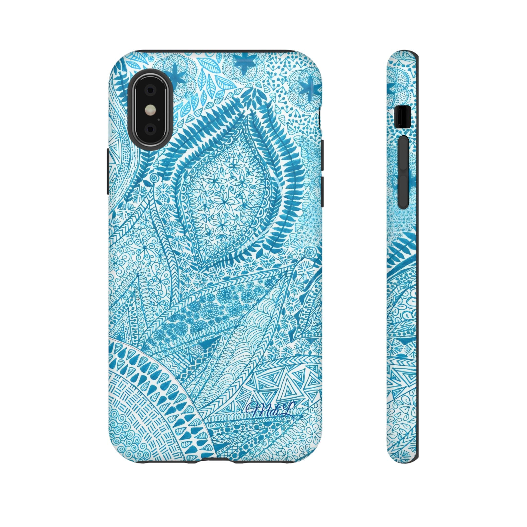Teal Paisley