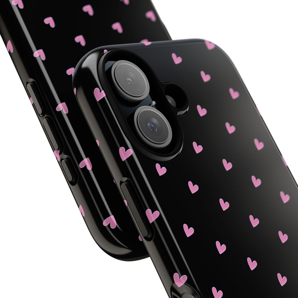 Dotted Hearts | Black and Pink - Mare di Luna
