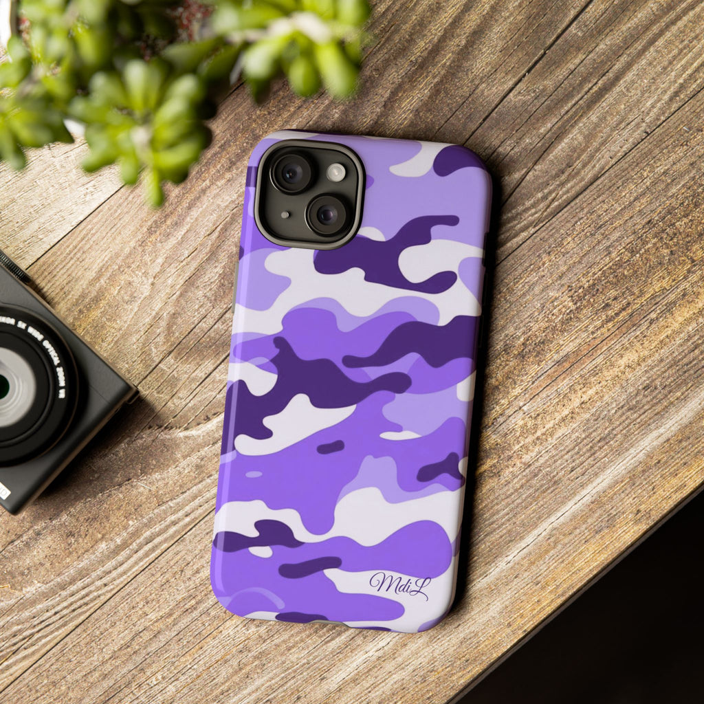 Purple Camo iPhone Case