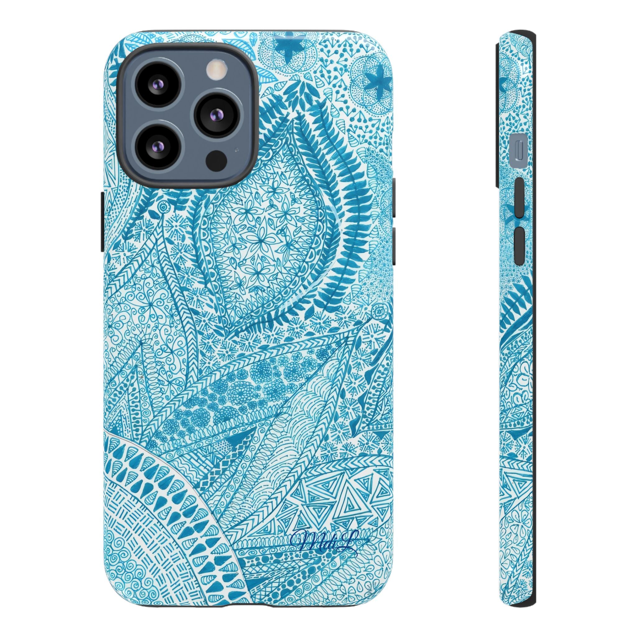 Teal Paisley