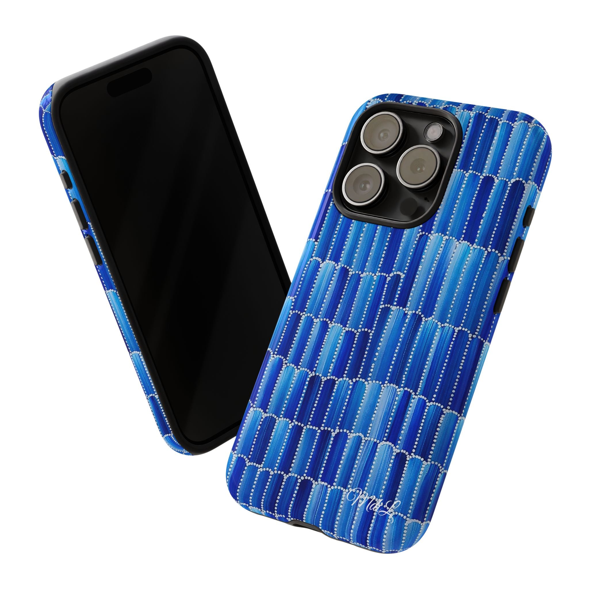 Watercolor Diamonds | Ocean Blue - Mare di Luna