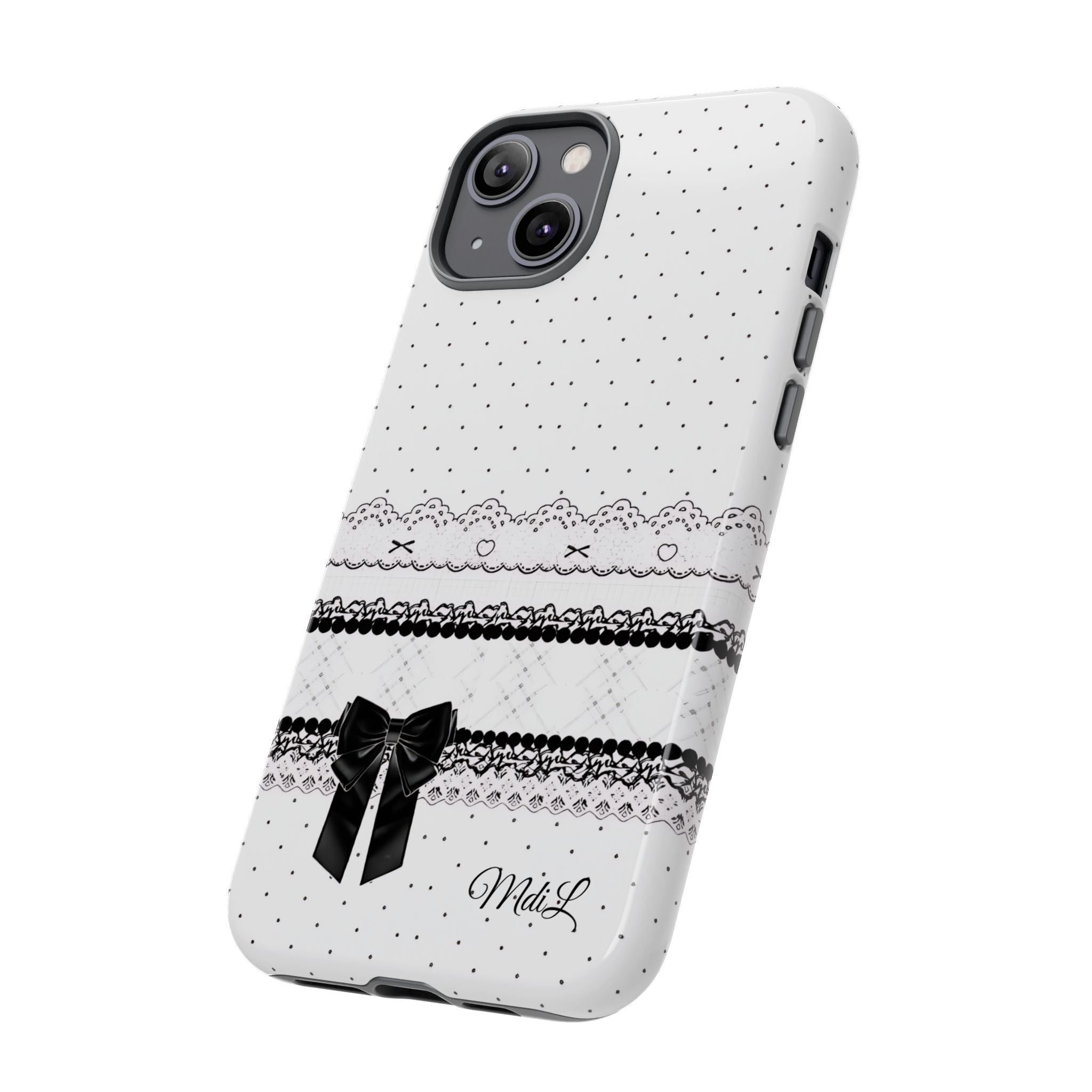Dotted Lace | Black and White - Mare di Luna