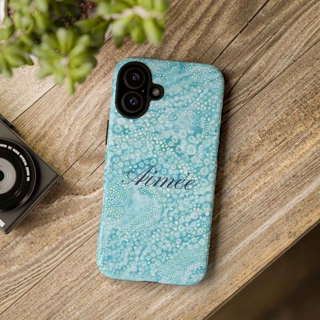 Teal Florals Personalized