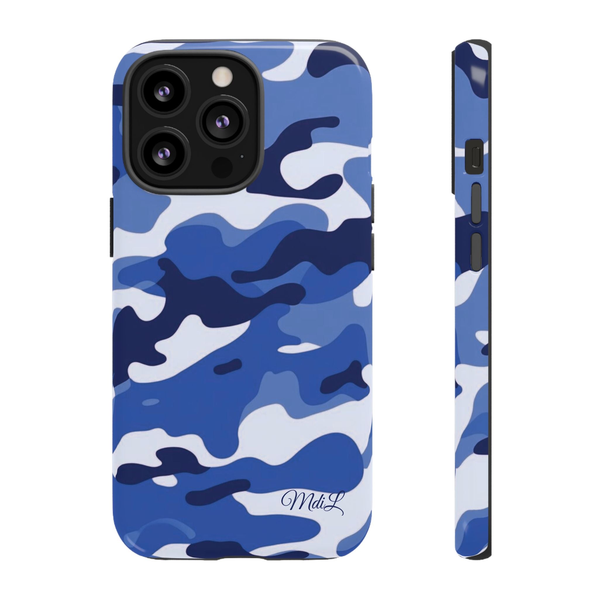 Deep Blue Camo iPhone Case