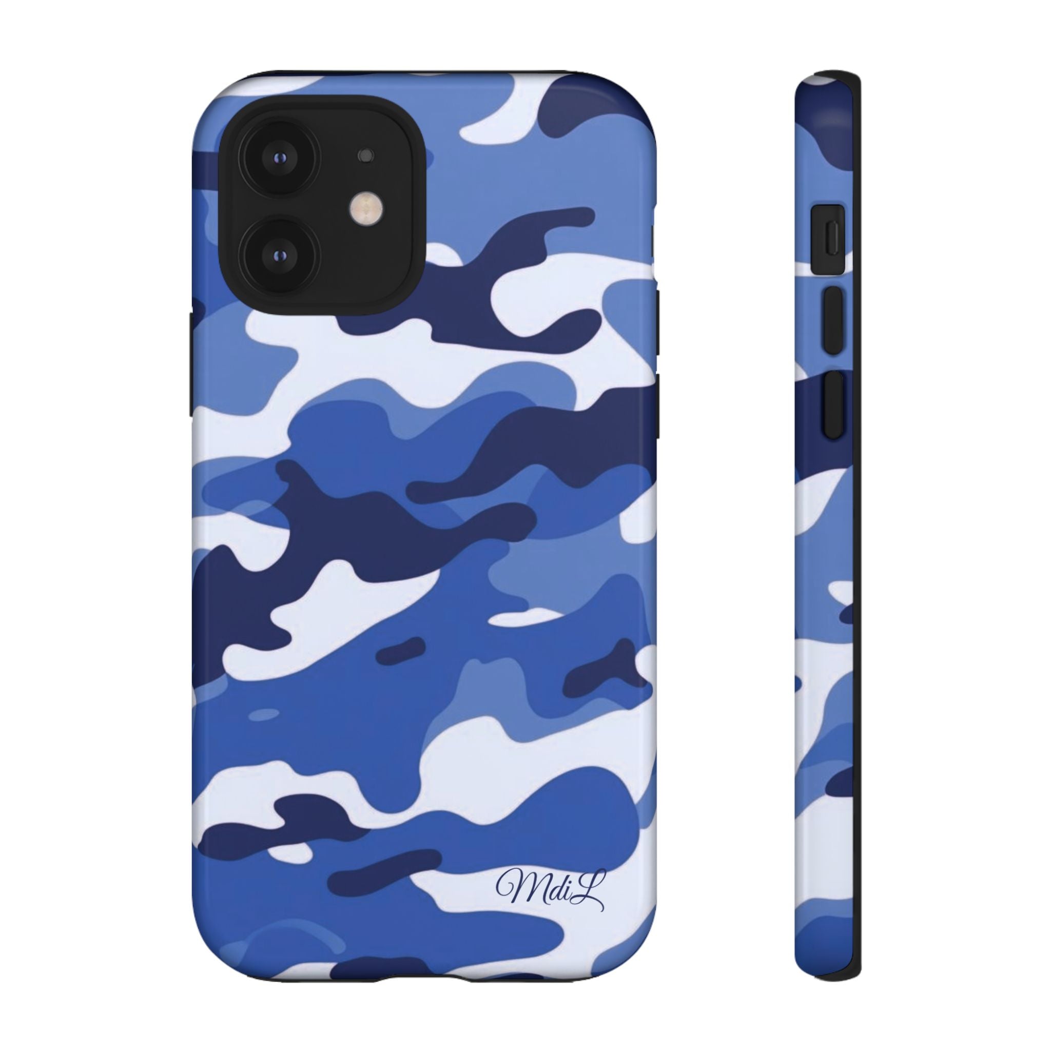 Deep Blue Camo iPhone Case