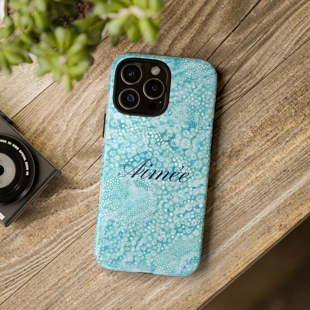 Teal Florals Personalized