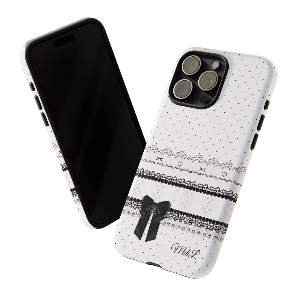 Dotted Lace | Black and White - Mare di Luna