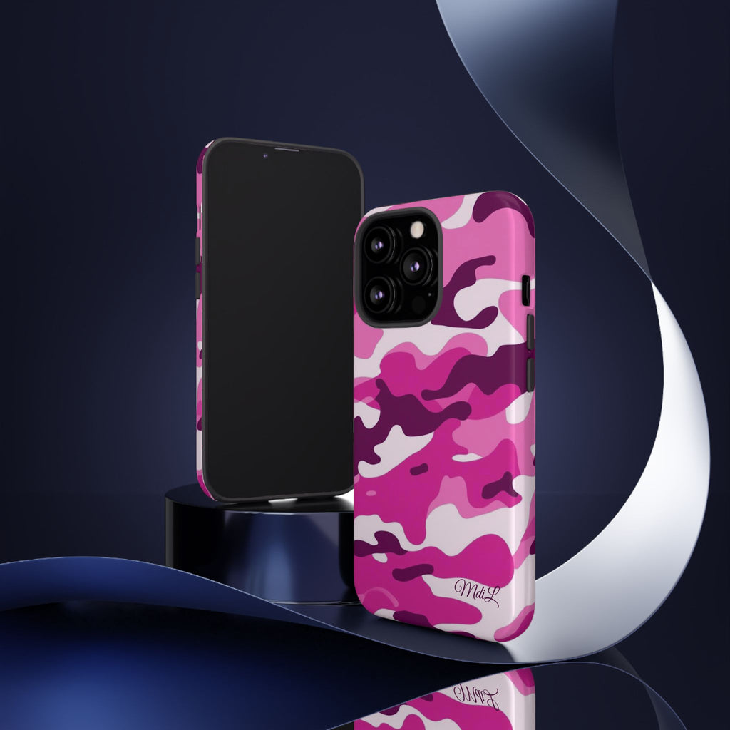Magenta Camo iPhone Case