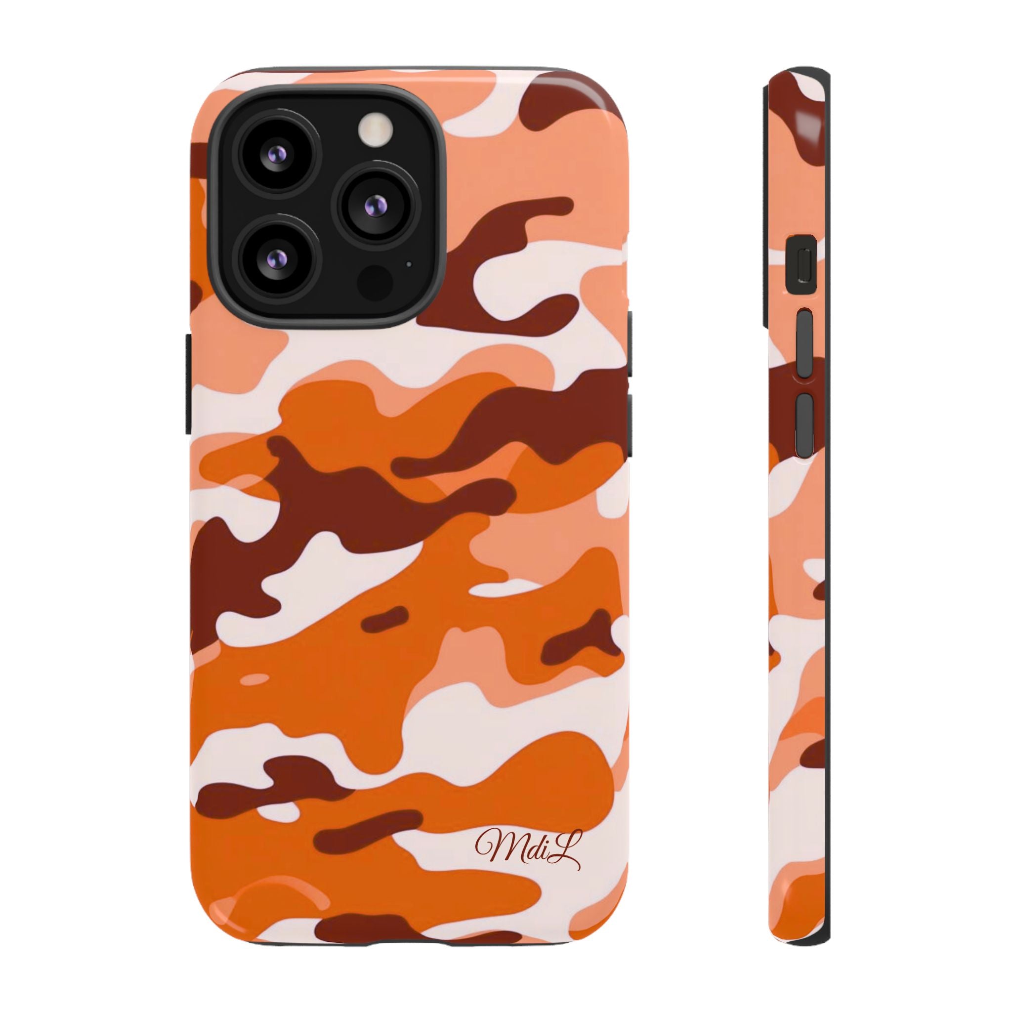Orange Camo iPhone Case
