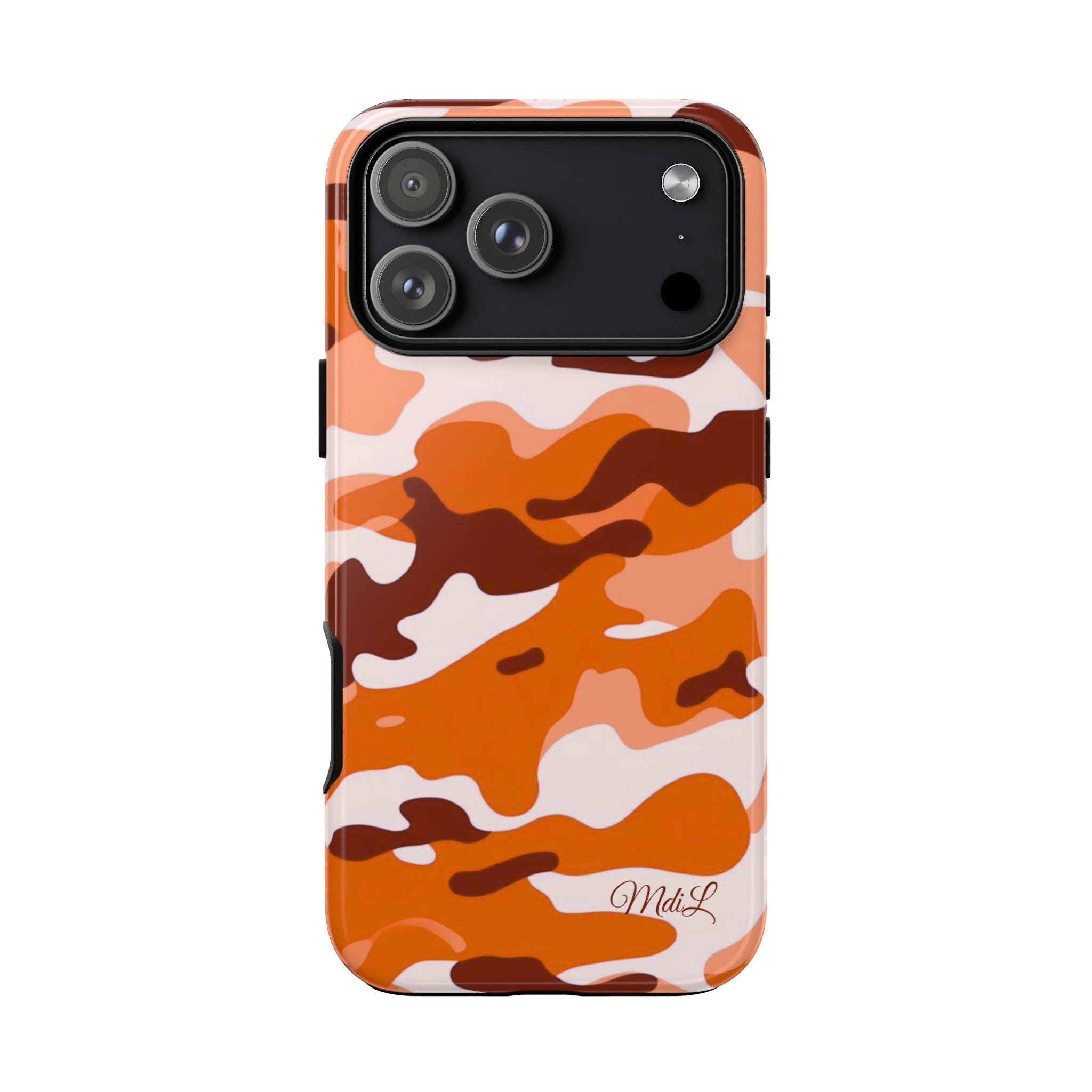 Orange Camo iPhone Case