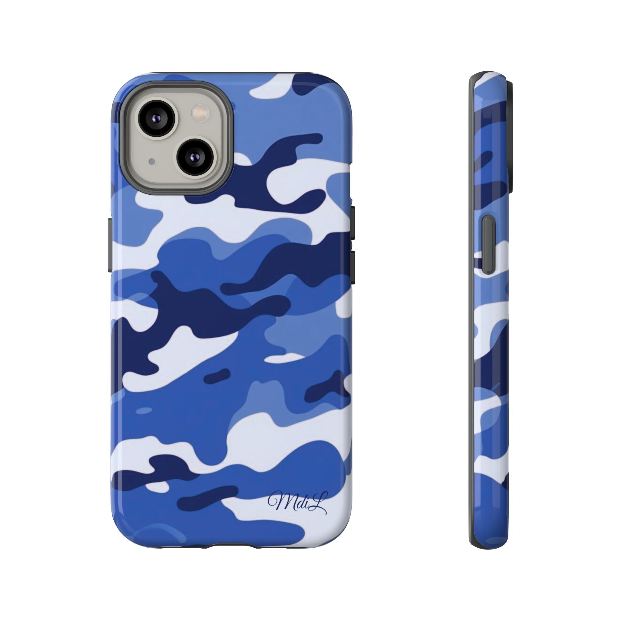 Deep Blue Camo iPhone Case