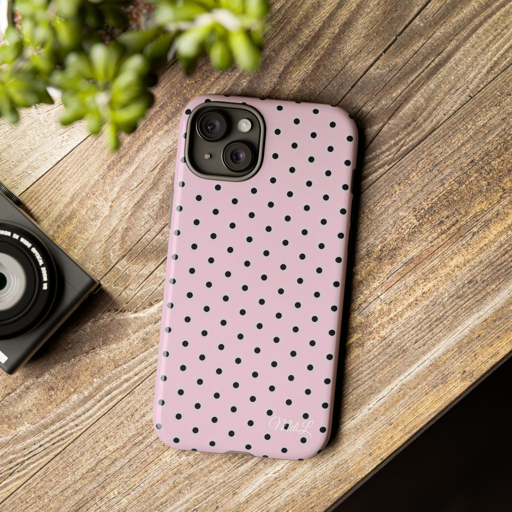 Polka Dots | Pink and Black - Mare di Luna