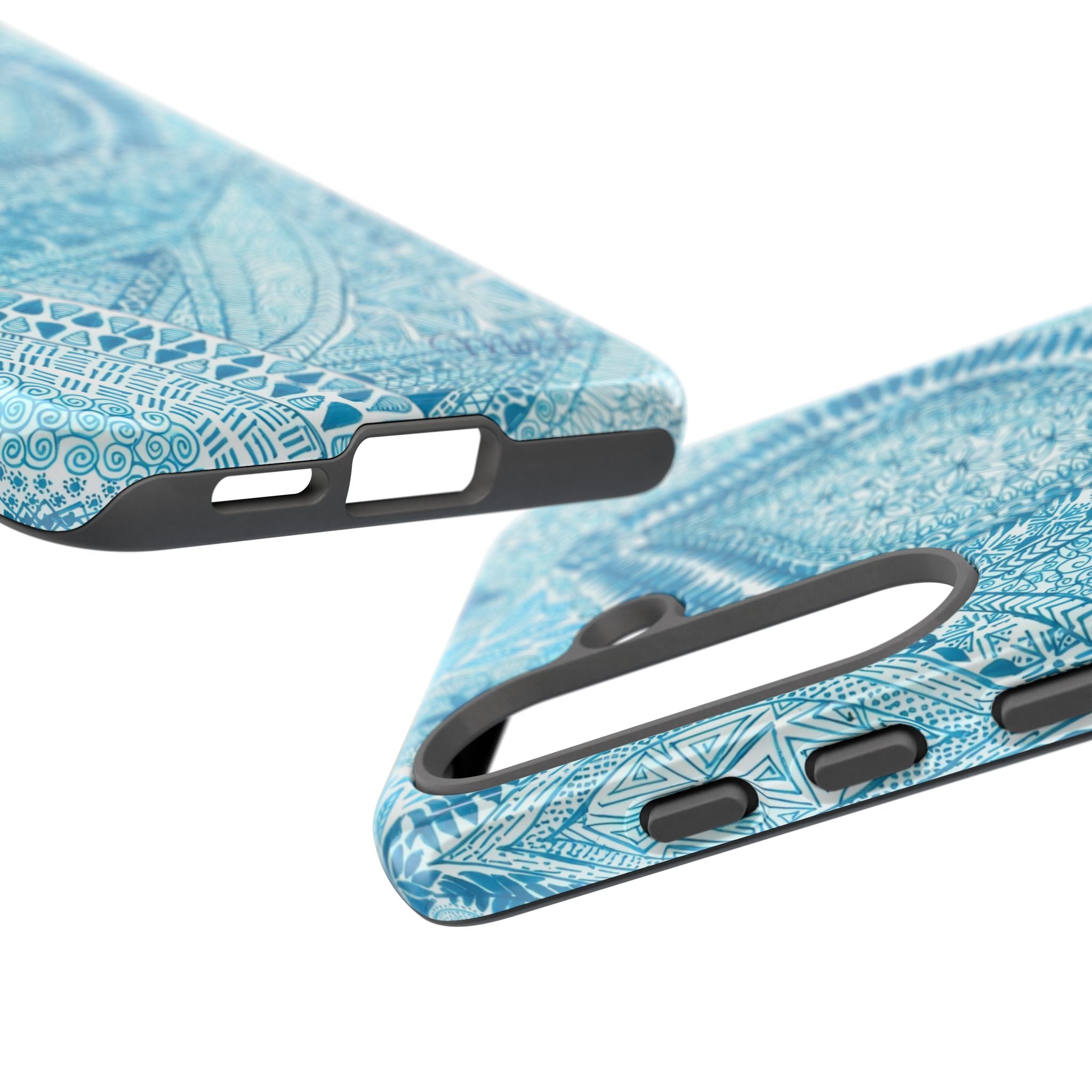 Teal Paisley