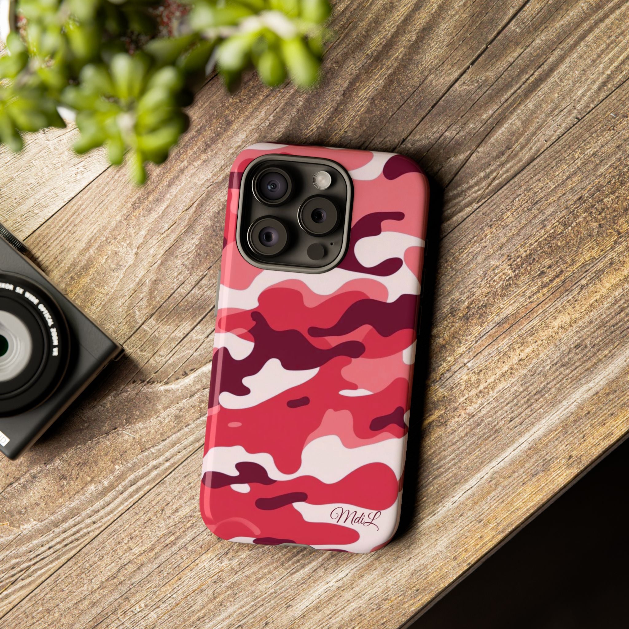 Red Camo iPhone Case
