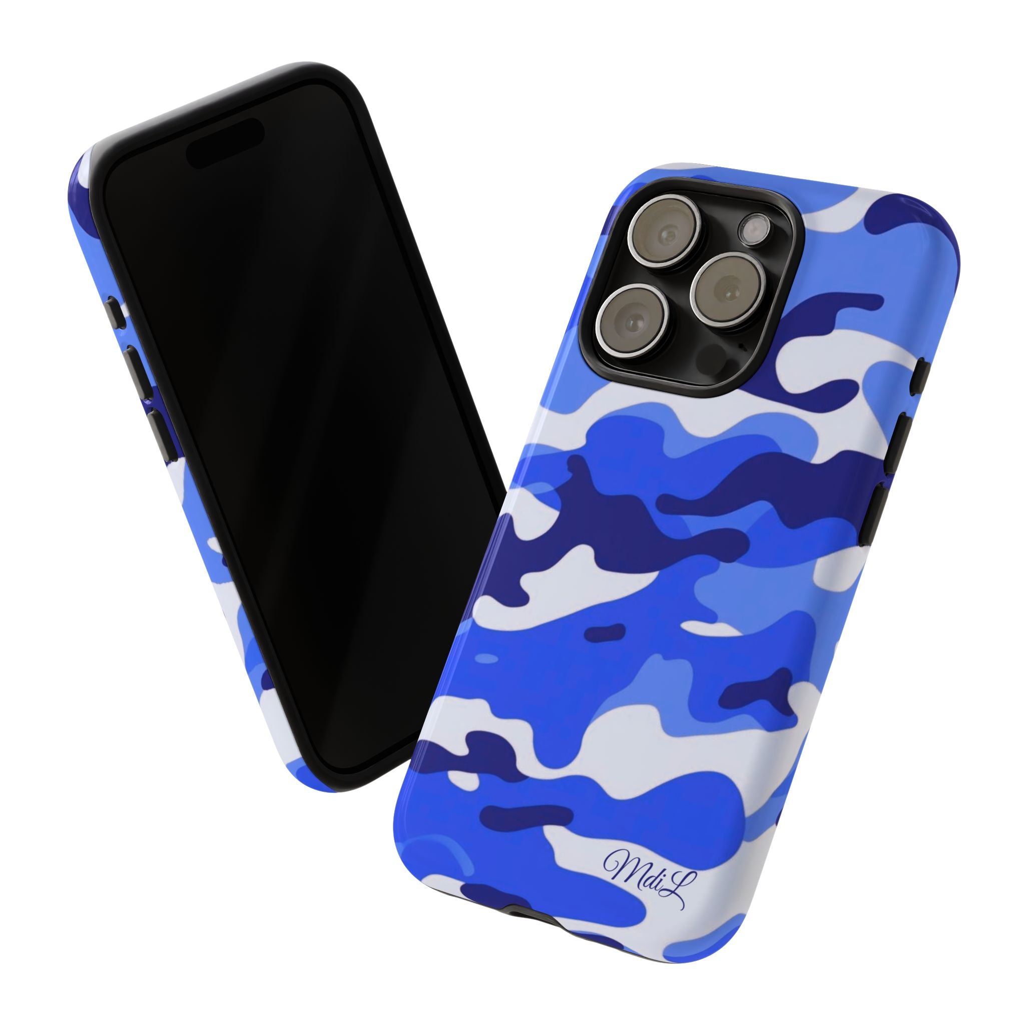 Blue Camo iPhone Case