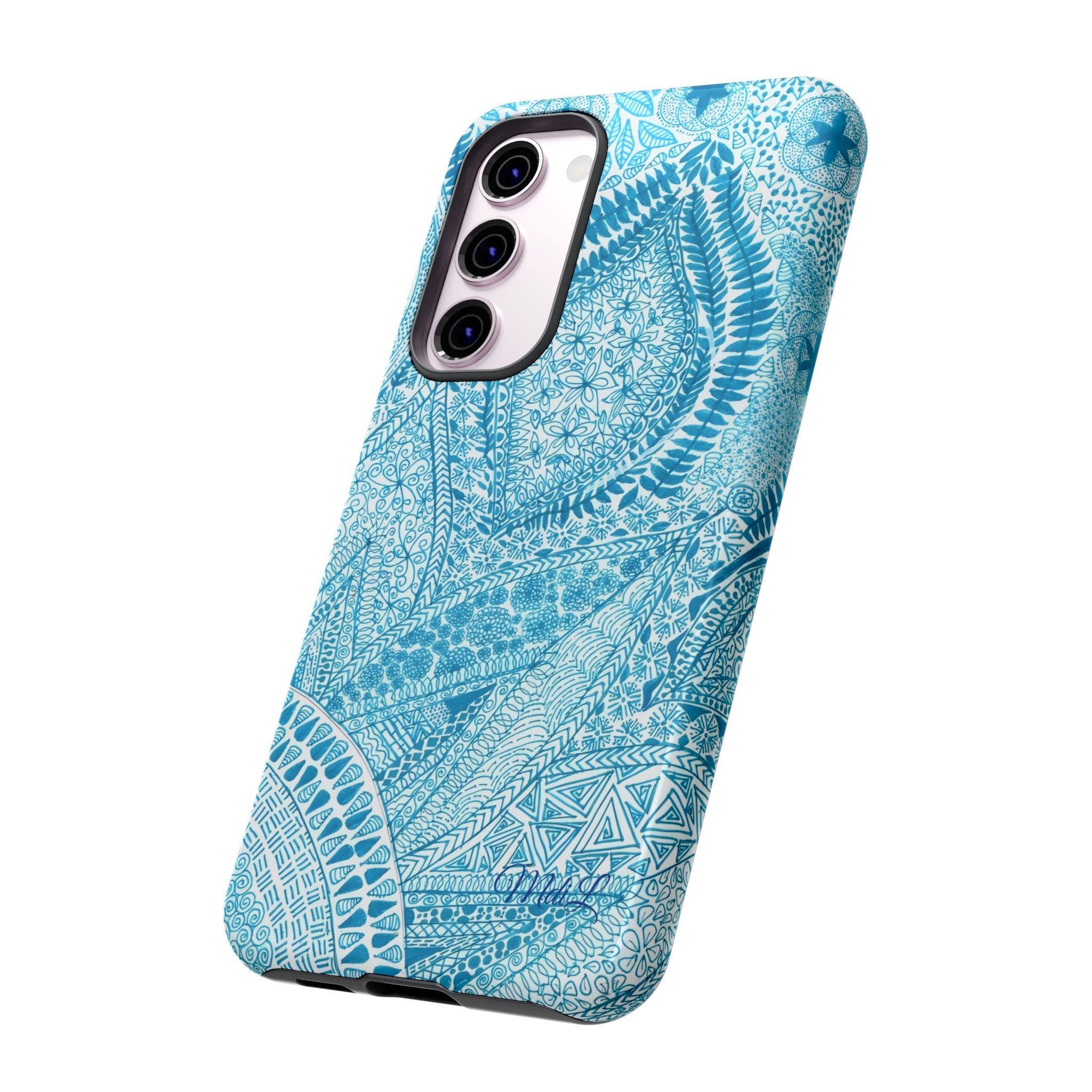 Teal Paisley