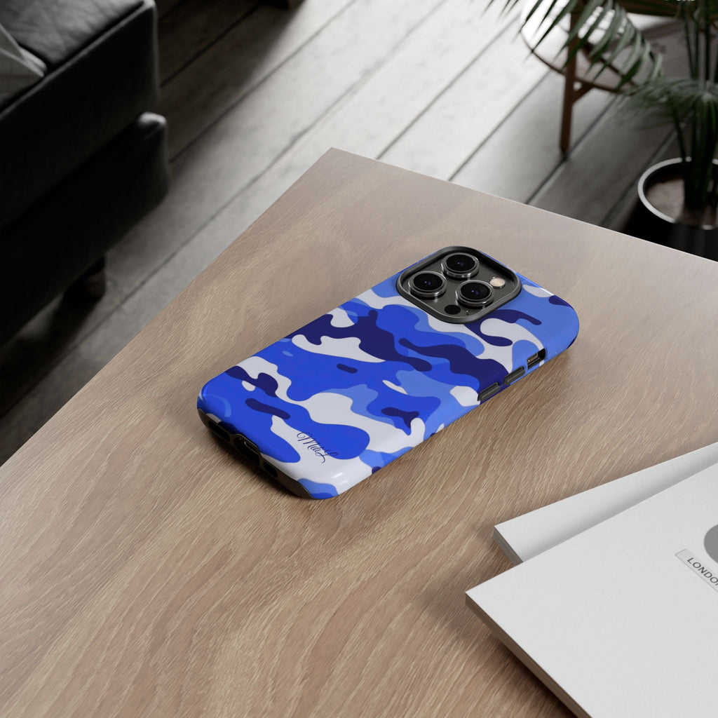 Blue Camo iPhone Case