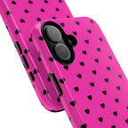 Dotted Hearts | Neon Pink - Mare di Luna