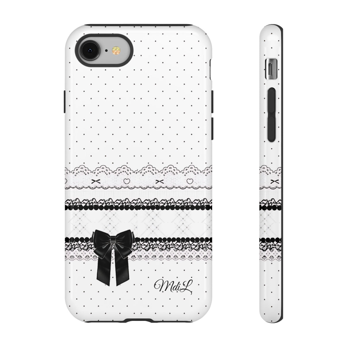 Dotted Lace | Black and White - Mare di Luna