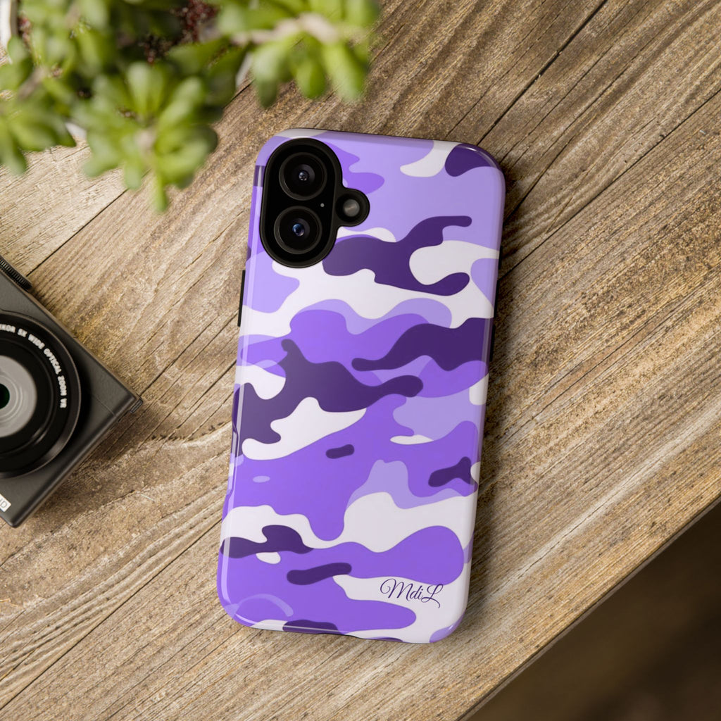 Purple Camo iPhone Case
