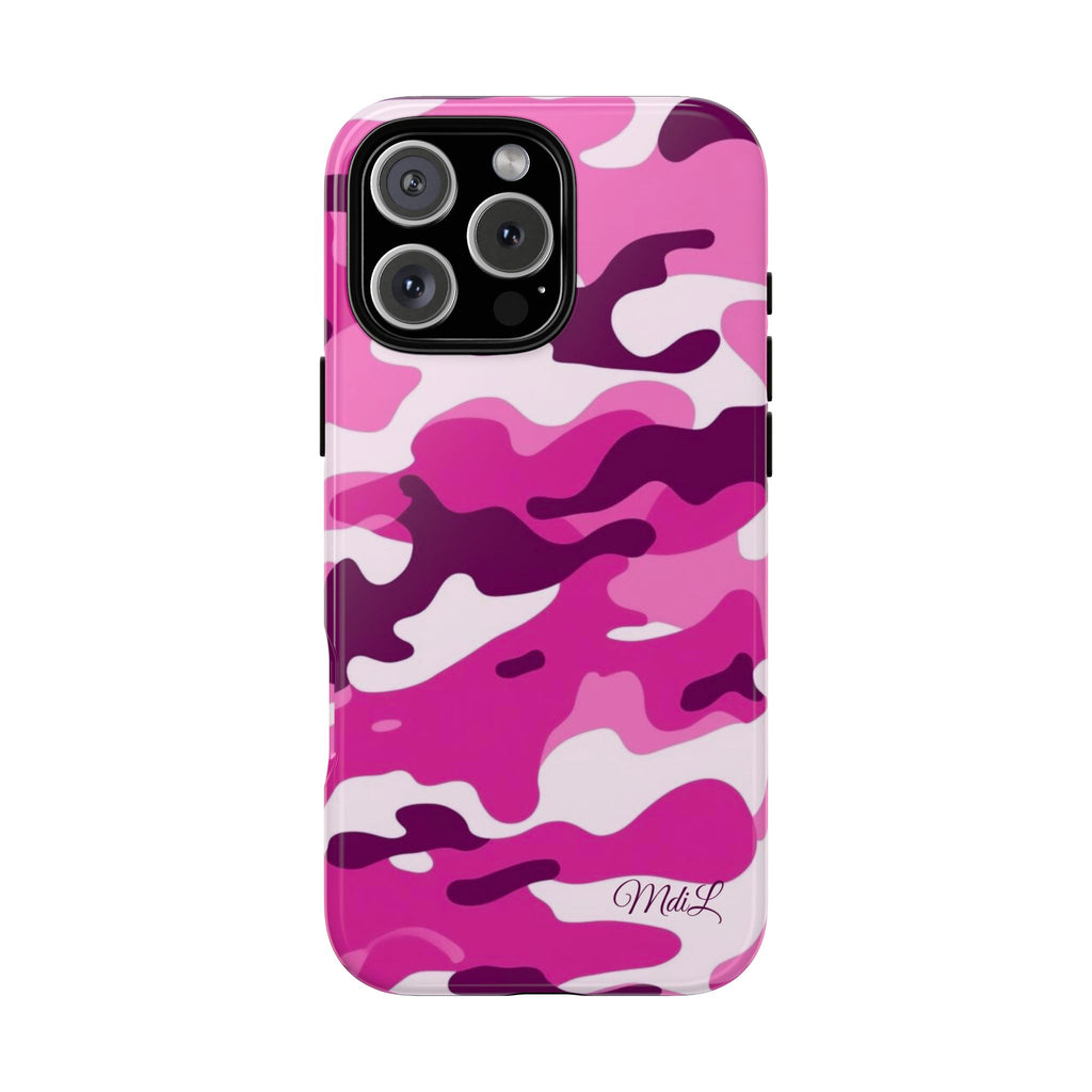 Magenta Camo iPhone Case