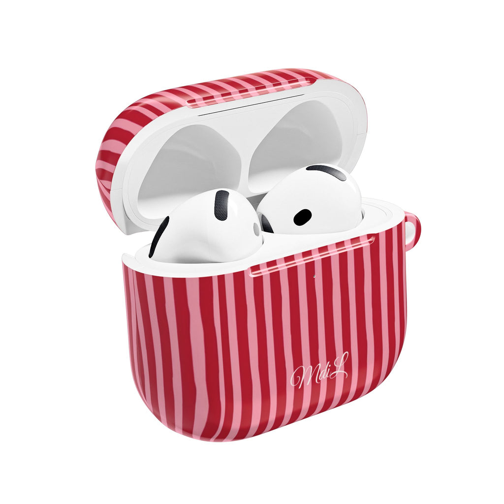 Strawberry Stripes AirPods Case