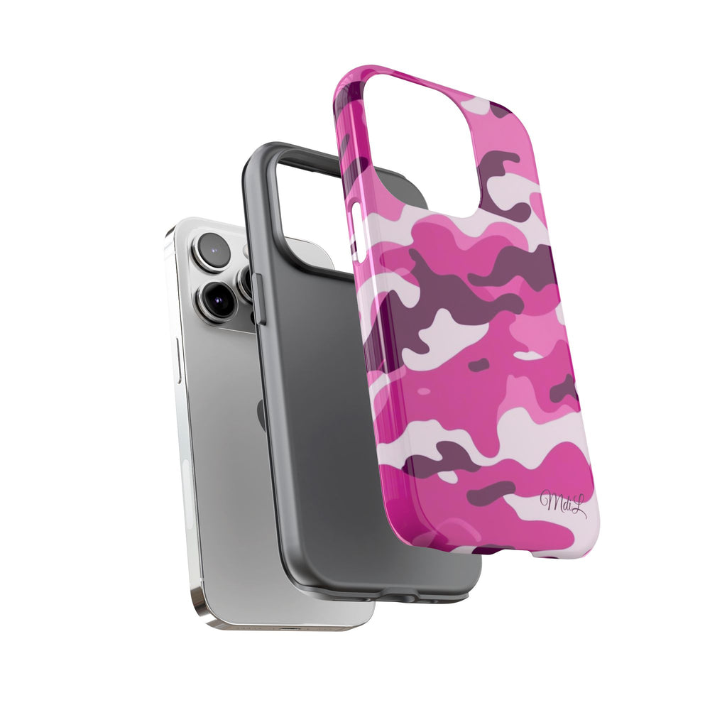 Magenta Camo iPhone Case