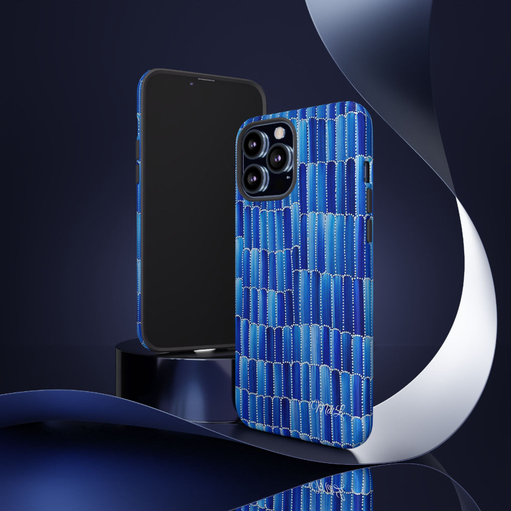 Watercolor Diamonds | Ocean Blue - Mare di Luna