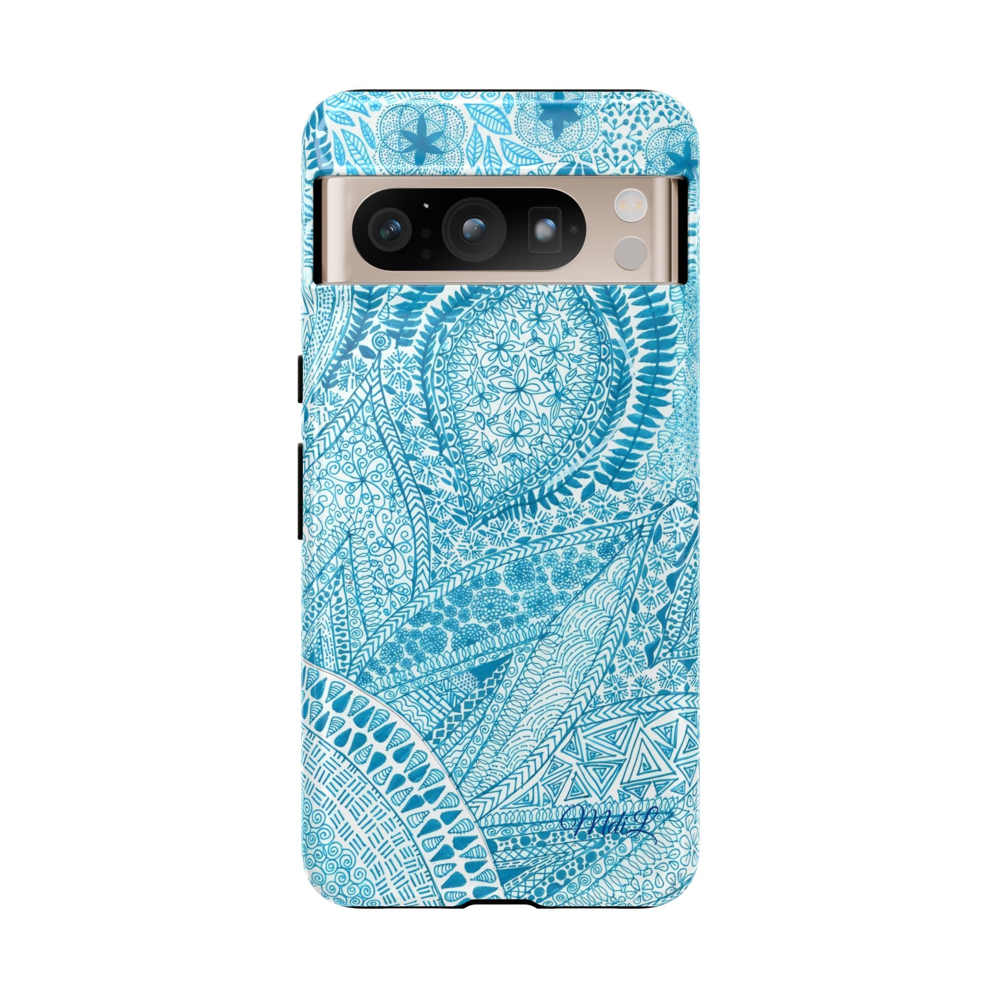 Teal Paisley