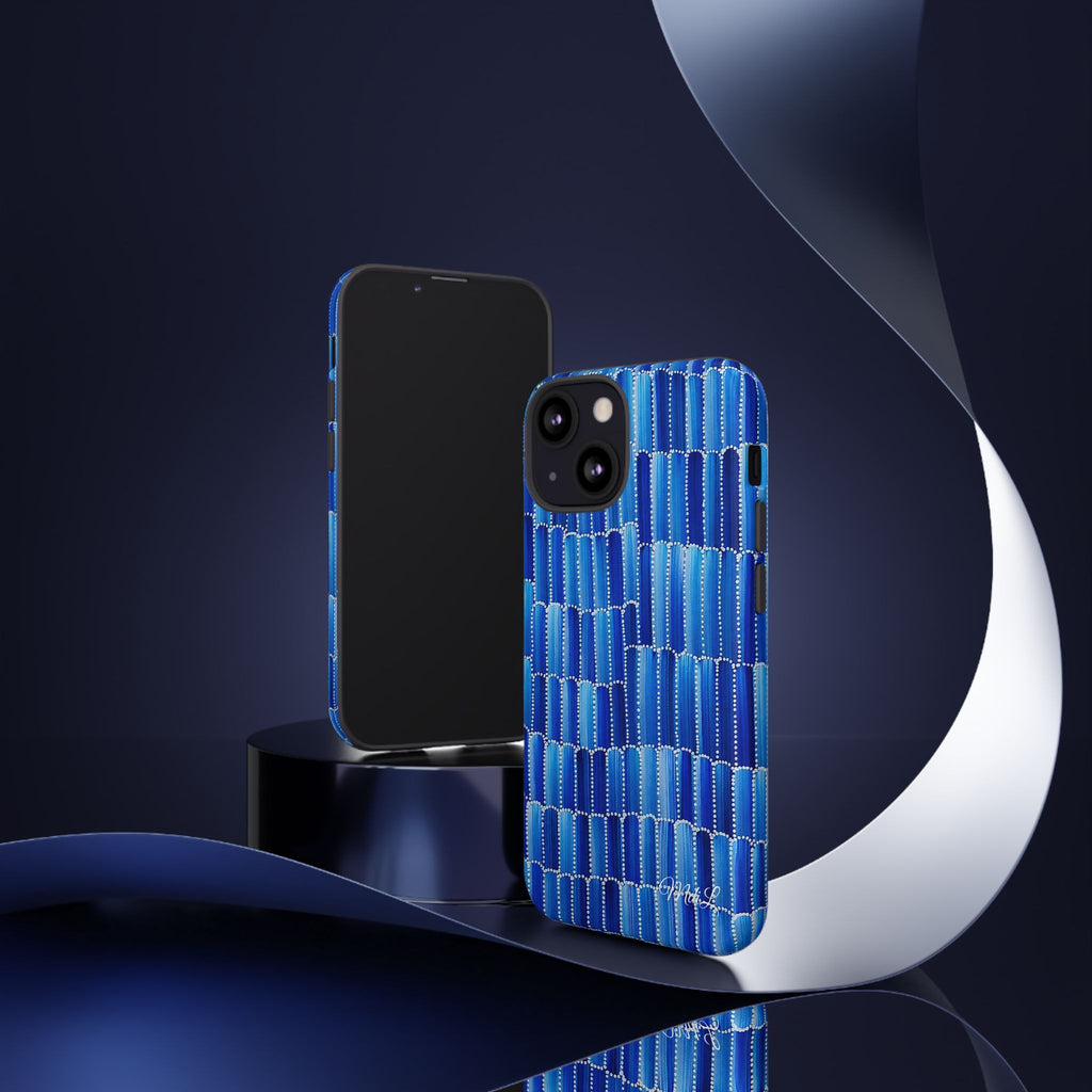 Watercolor Diamonds | Ocean Blue - Mare di Luna