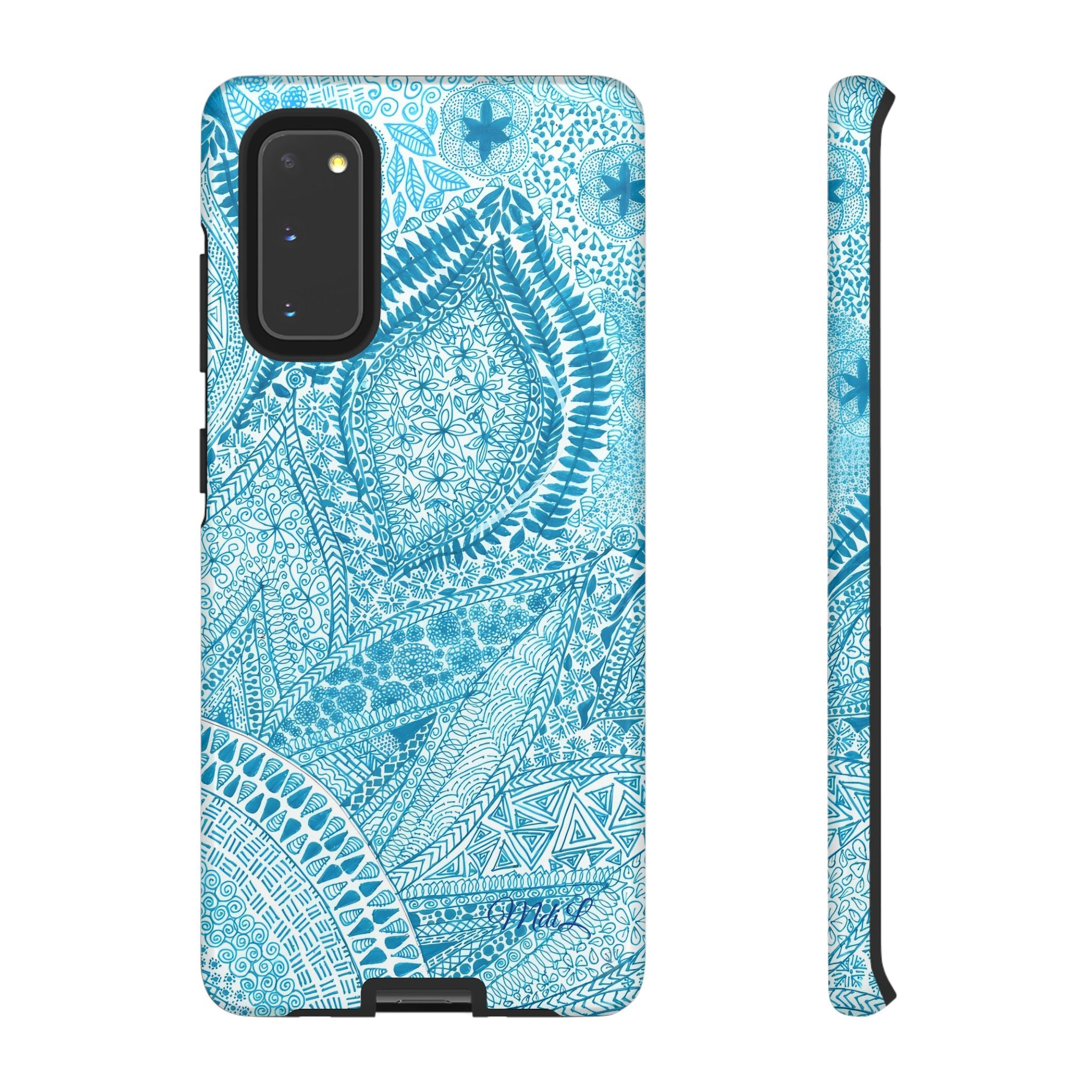 Teal Paisley