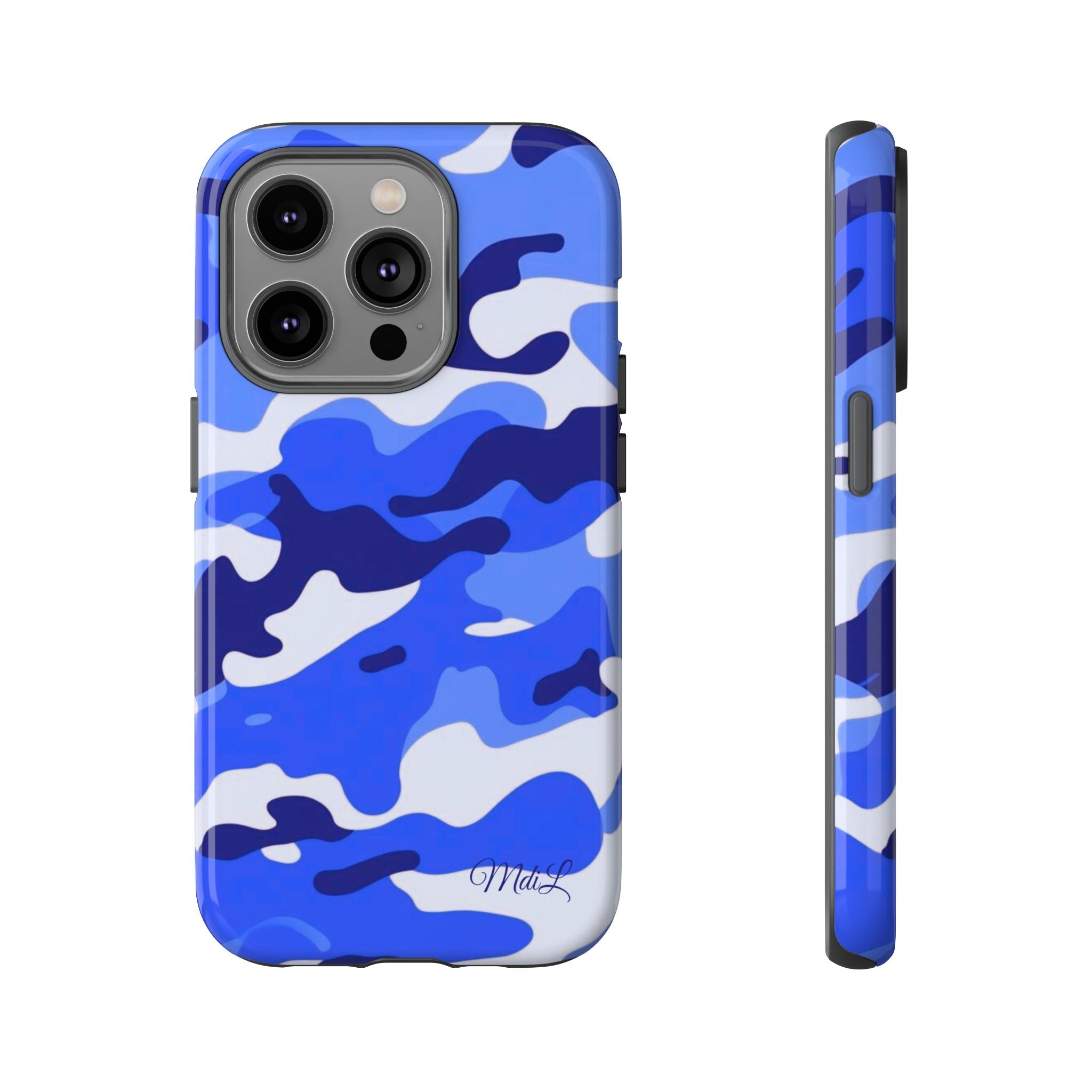 Blue Camo iPhone Case