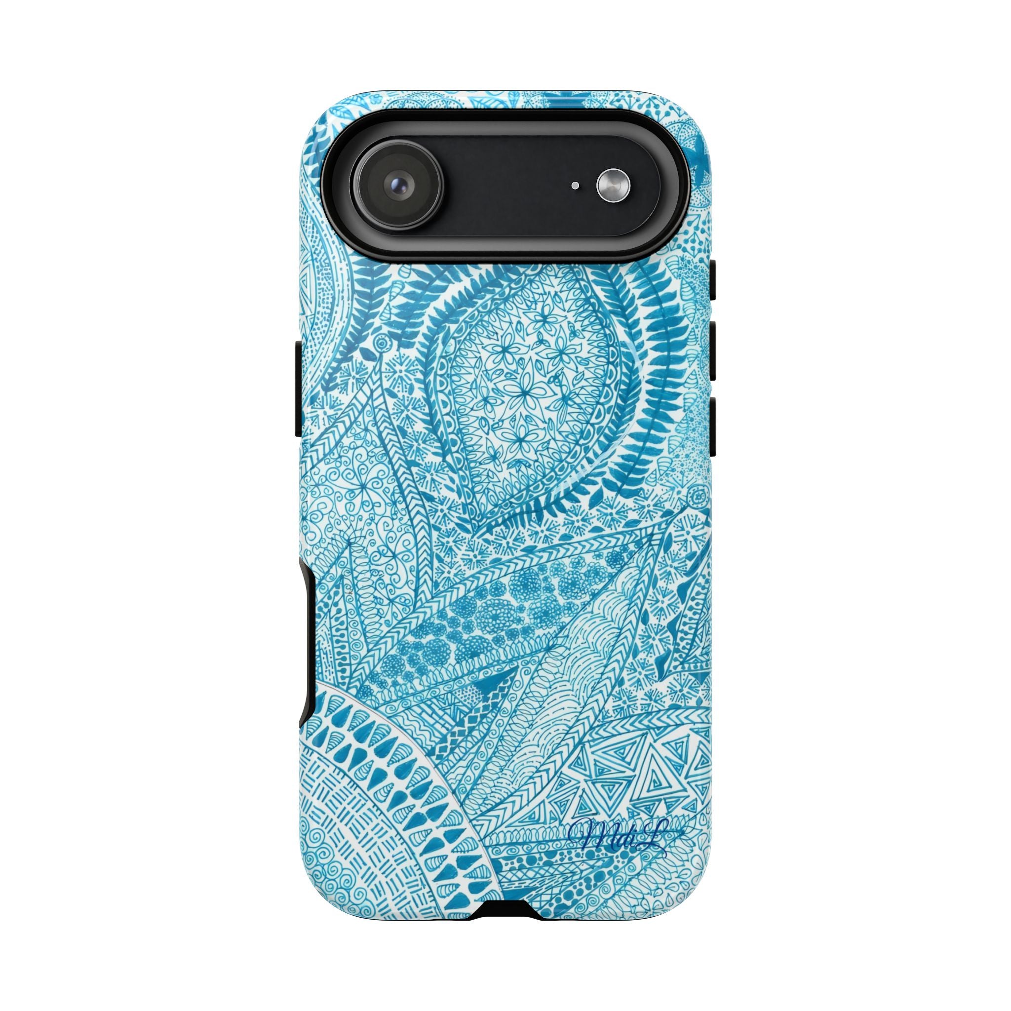 Teal Paisley