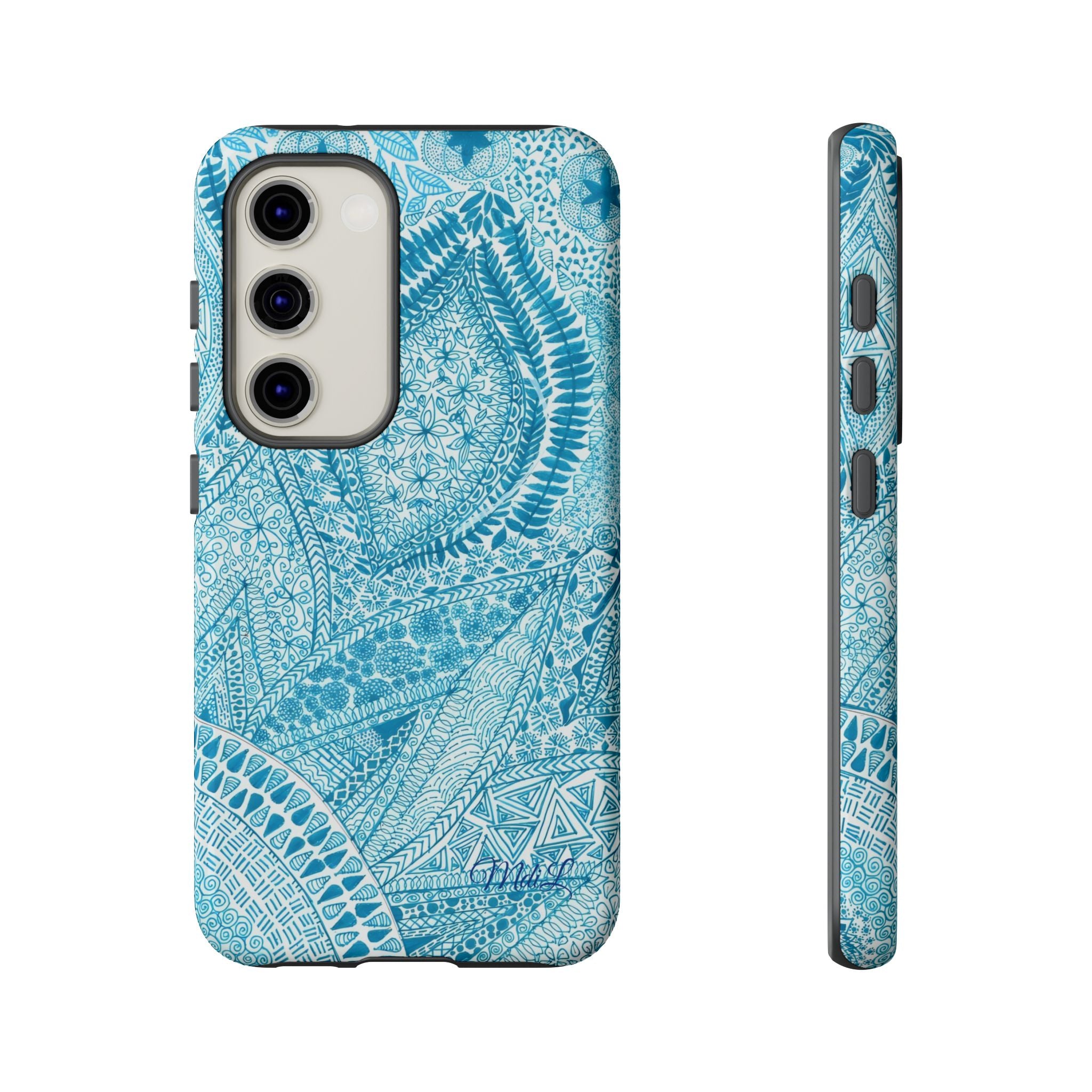 Teal Paisley