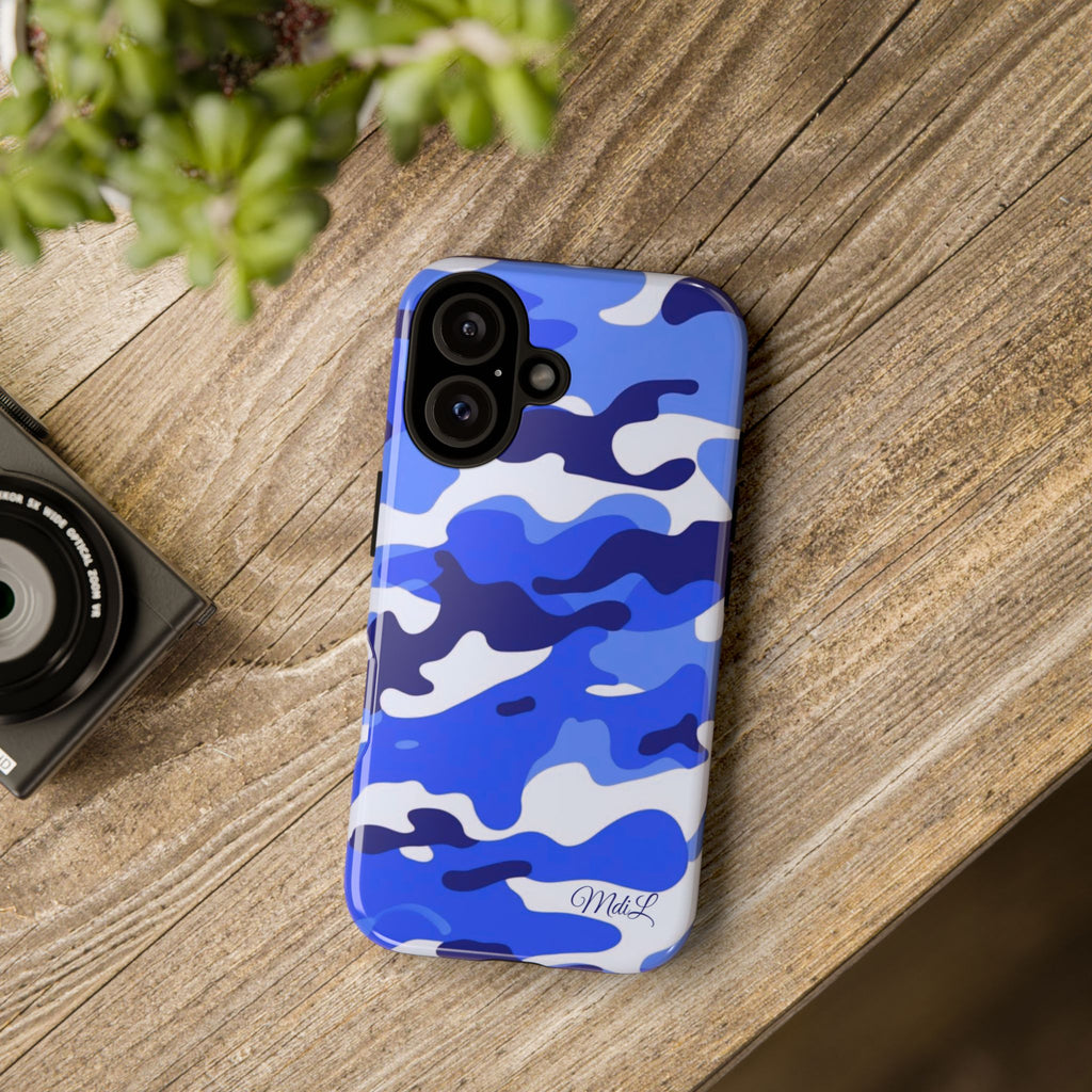 Blue Camo iPhone Case