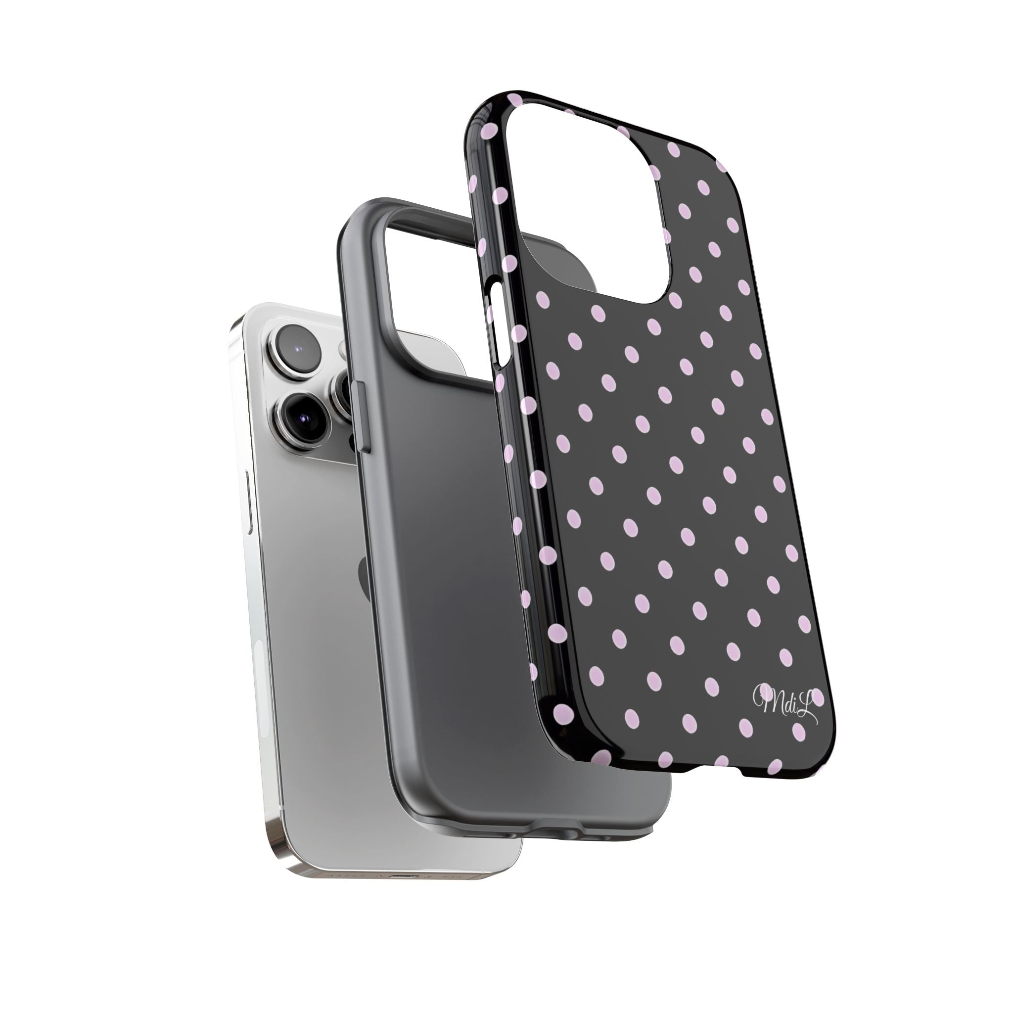 Polka Dots | Pink and Black - Mare di Luna