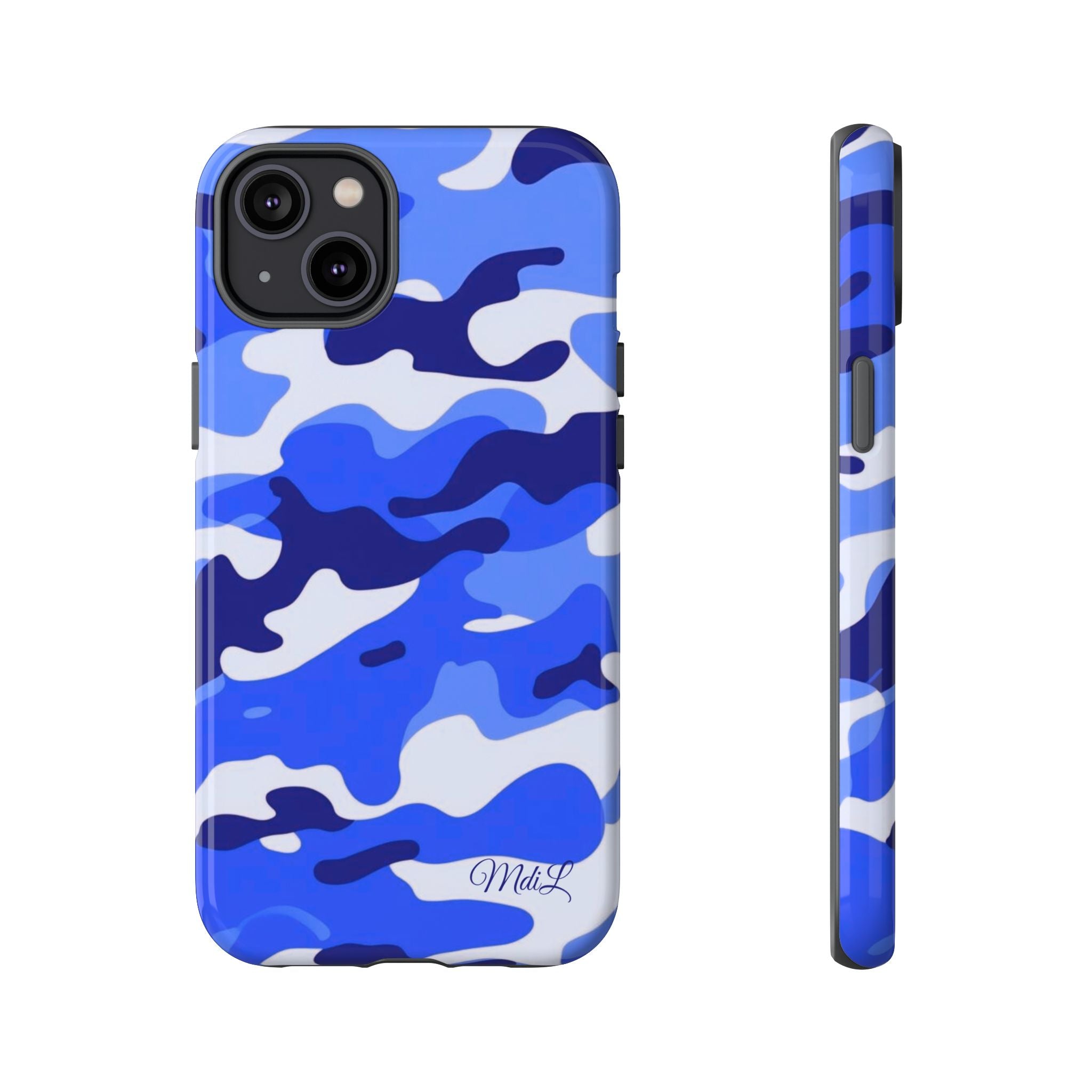 Blue Camo iPhone Case
