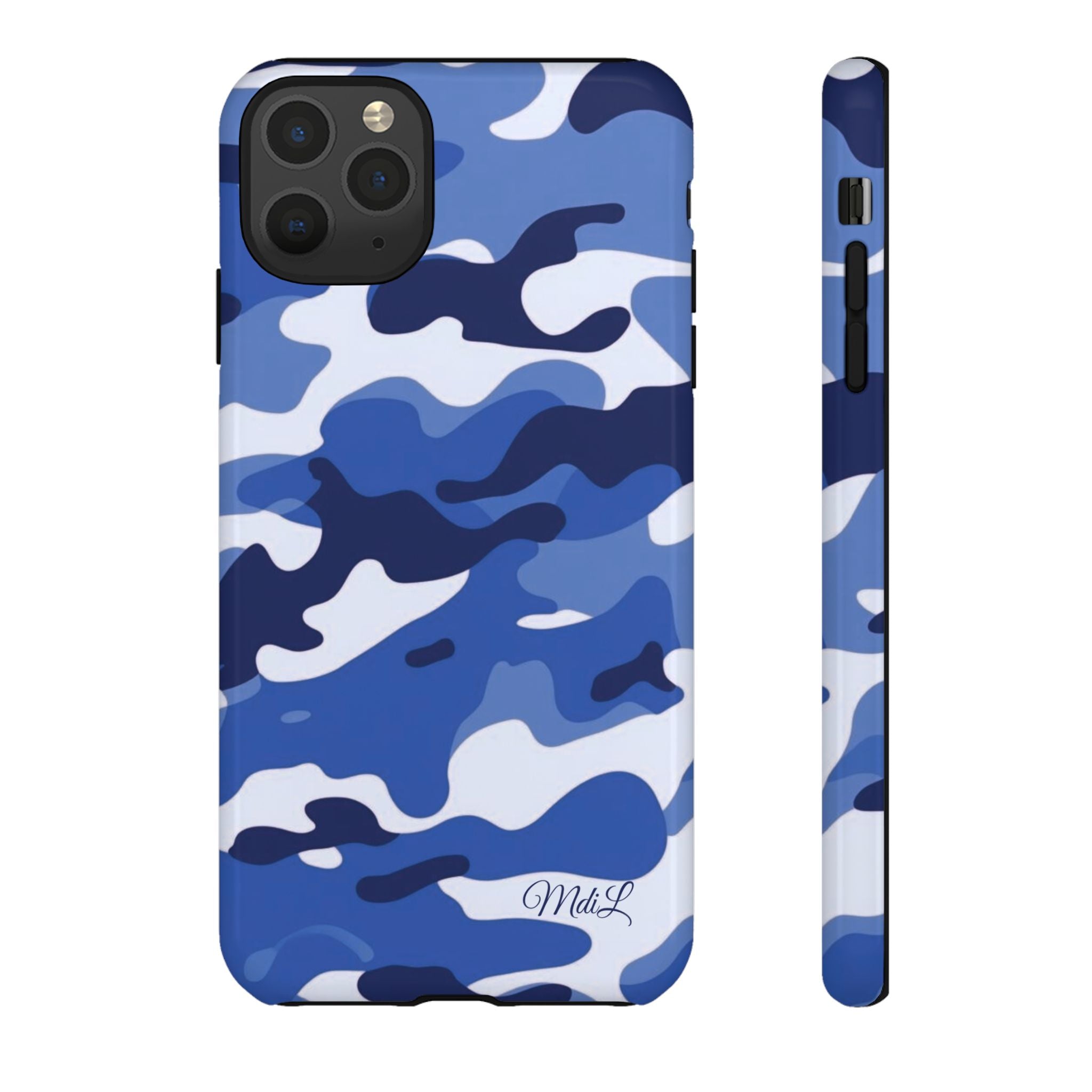 Deep Blue Camo iPhone Case