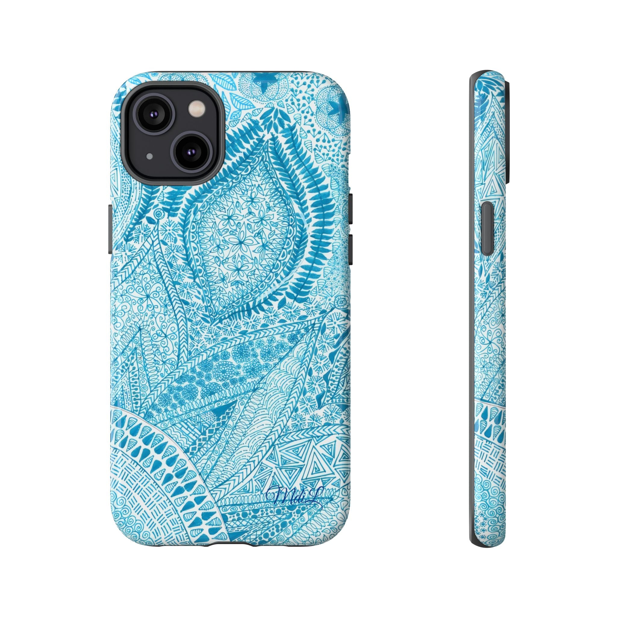 Teal Paisley