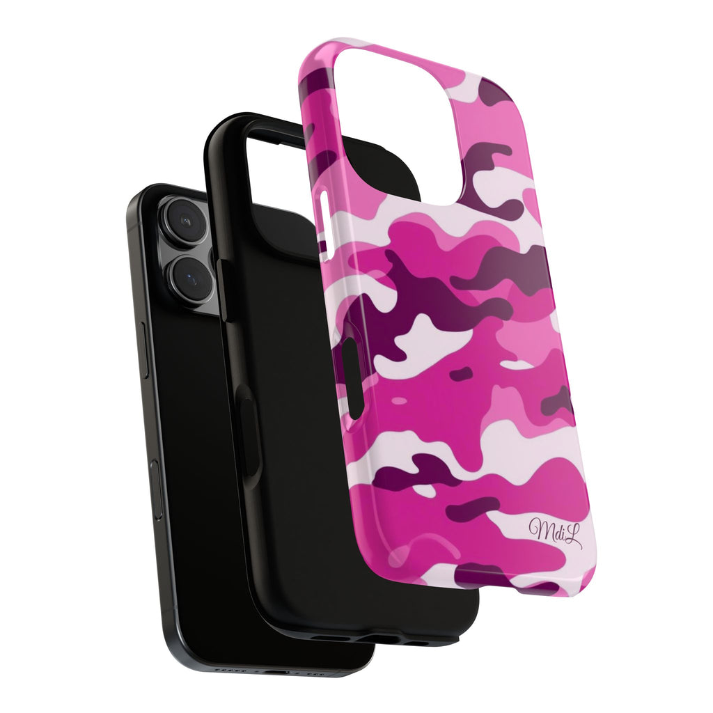 Magenta Camo iPhone Case