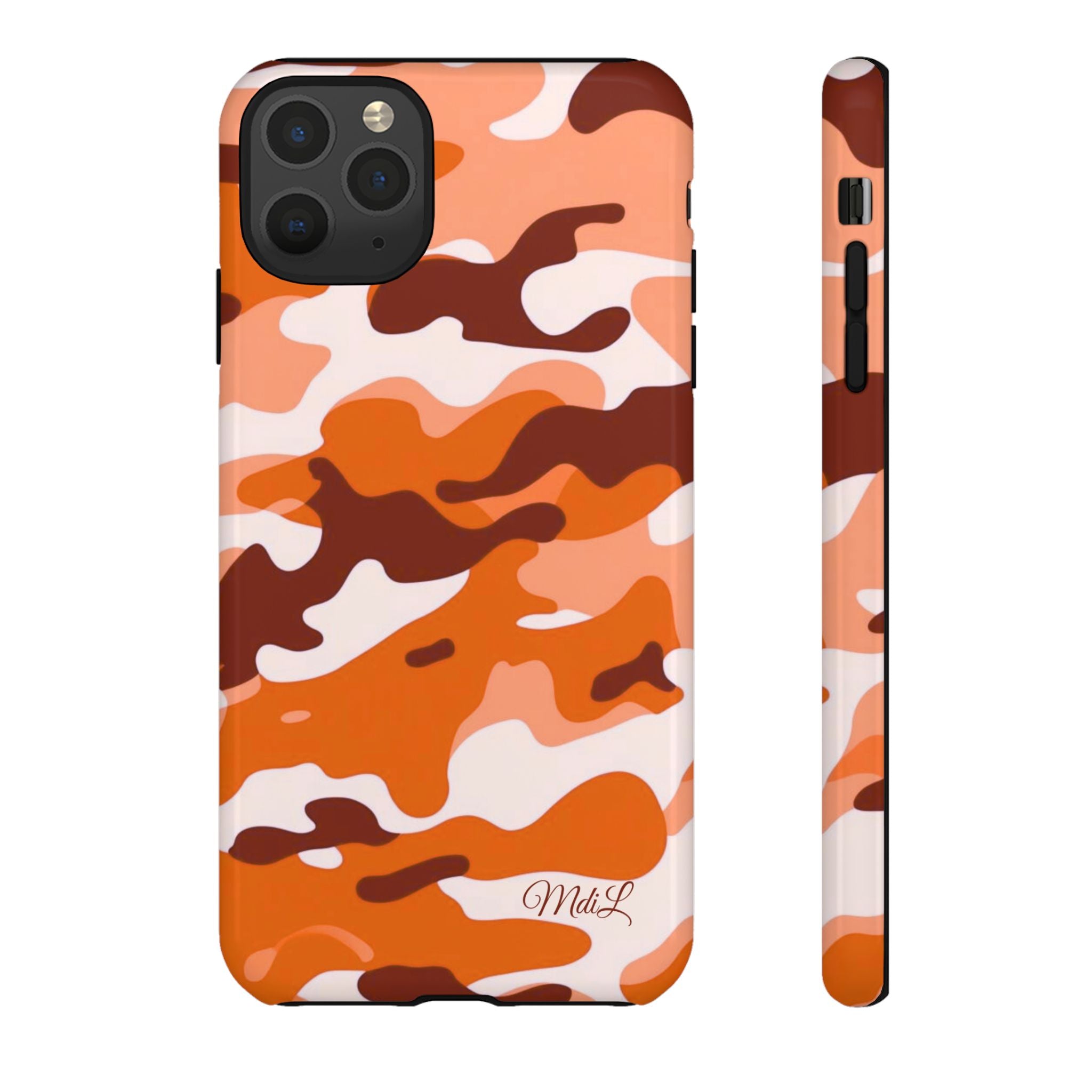Orange Camo iPhone Case