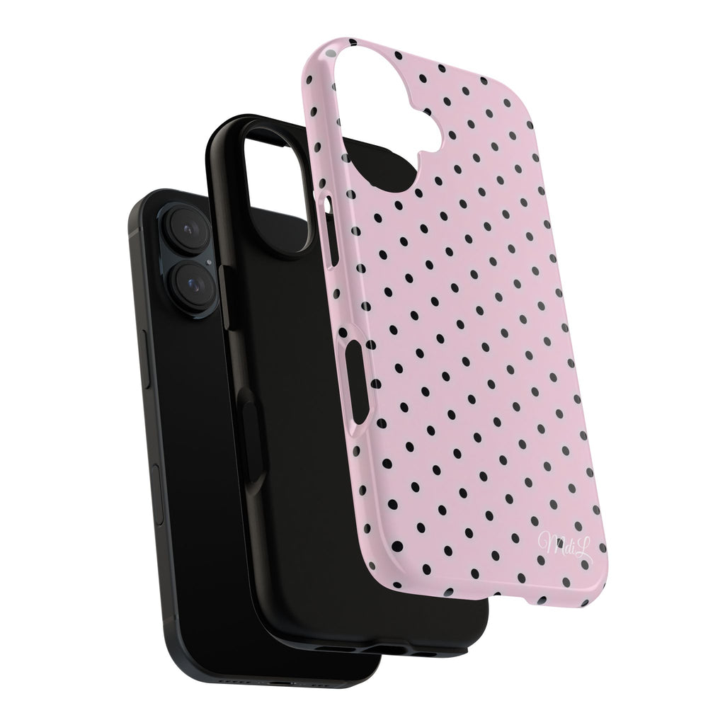 Polka Dots | Pink and Black - Mare di Luna