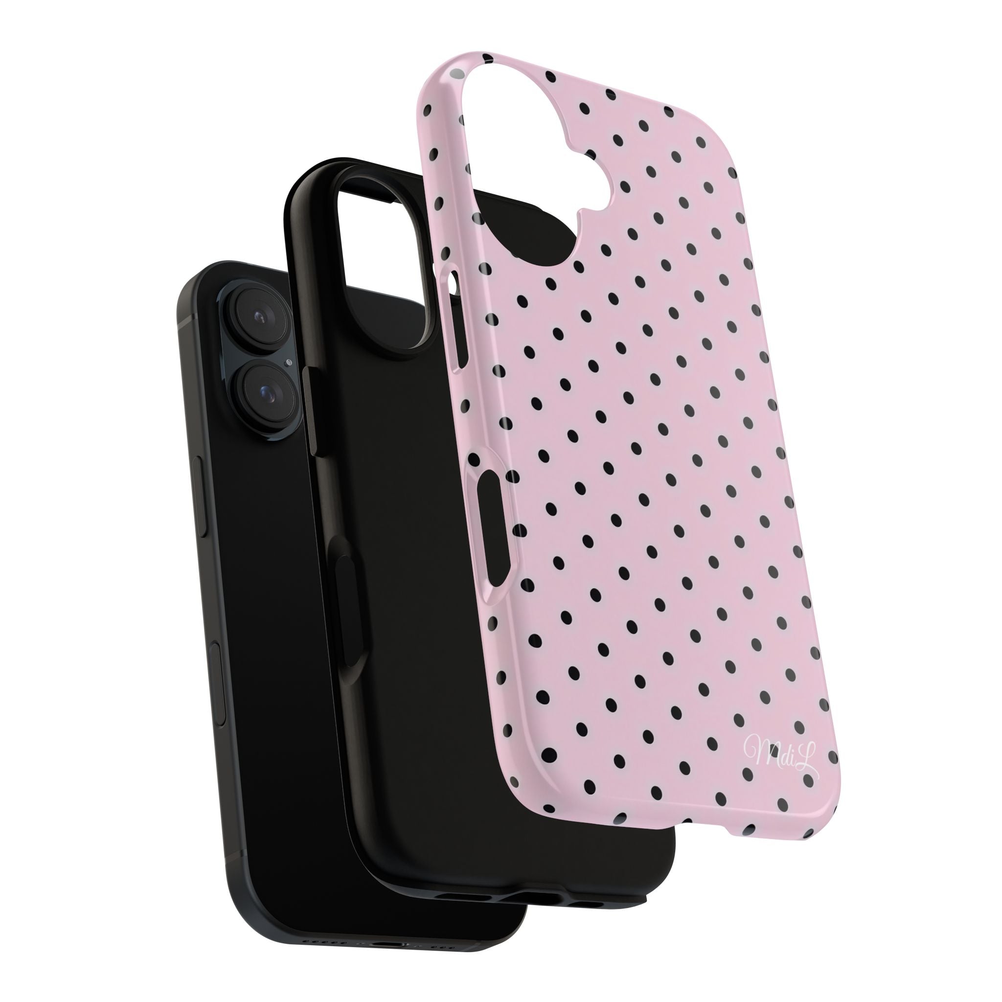 Polka Dots | Pink and Black - Mare di Luna
