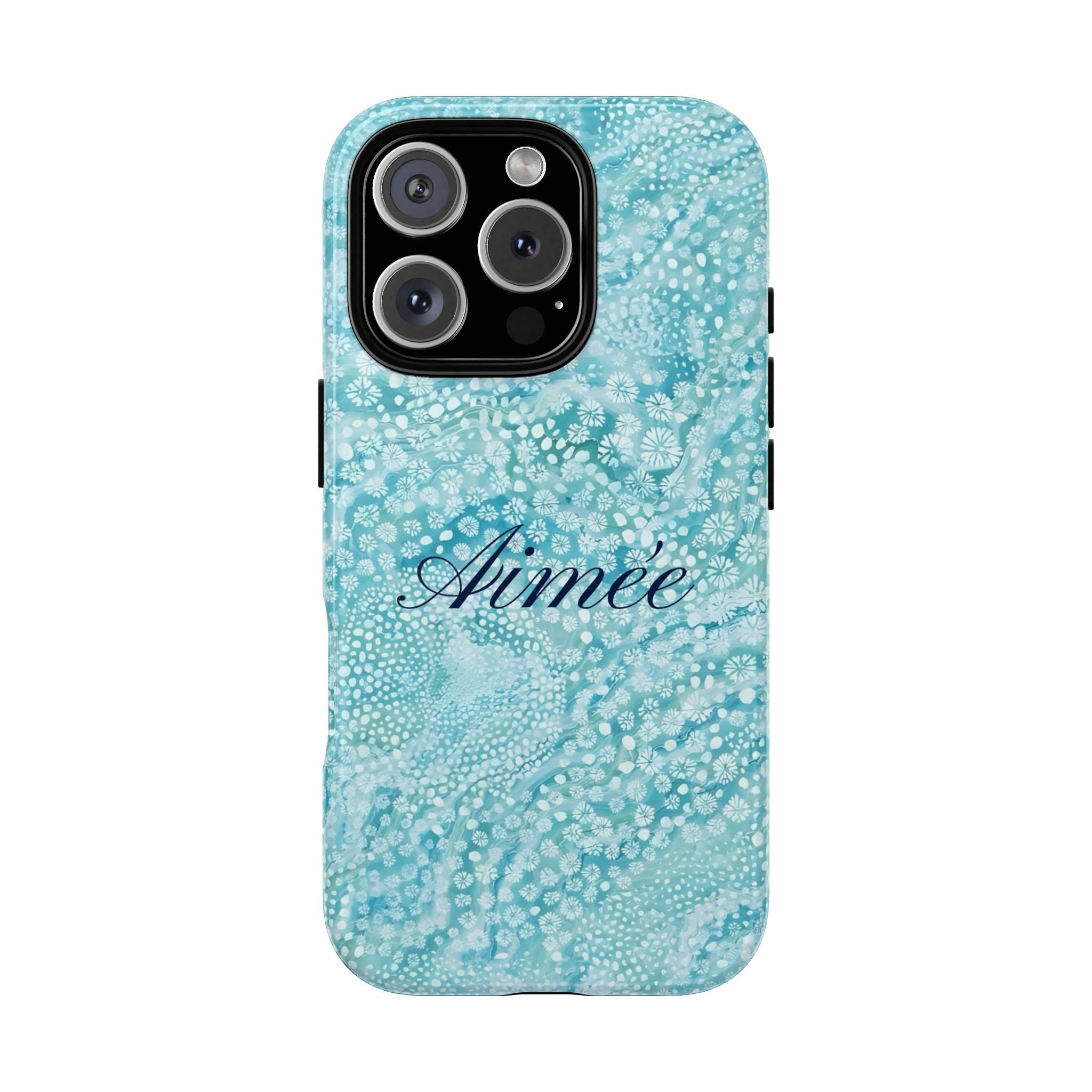 Teal Florals Personalized