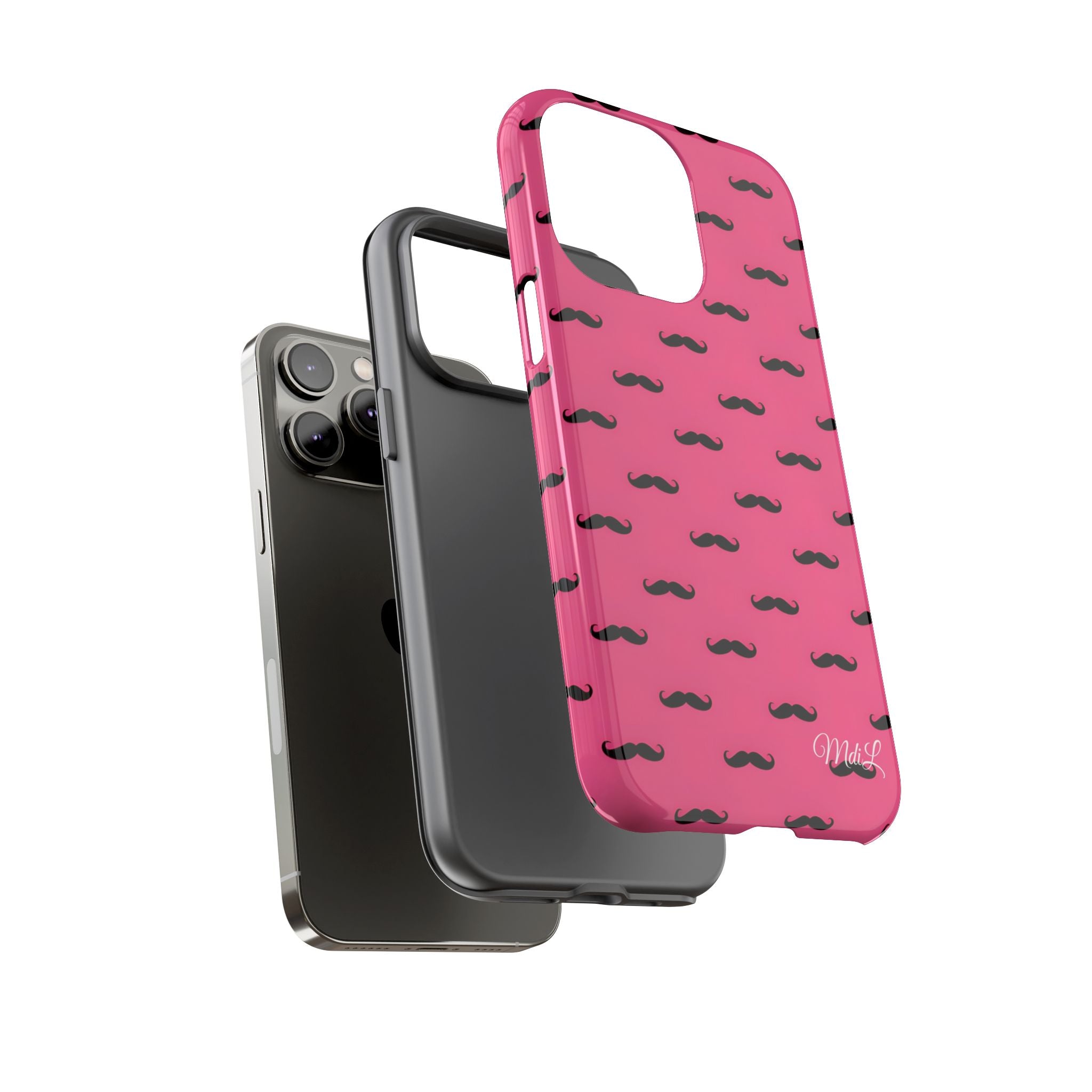 Pink Moustache iPhone Case