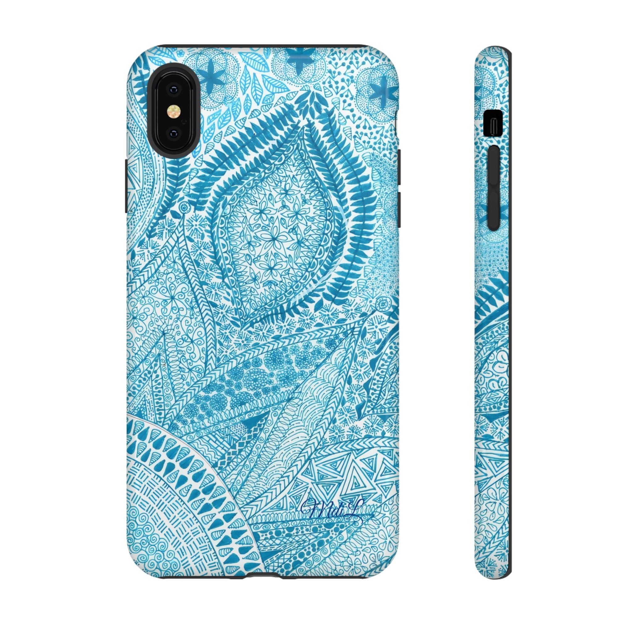 Teal Paisley