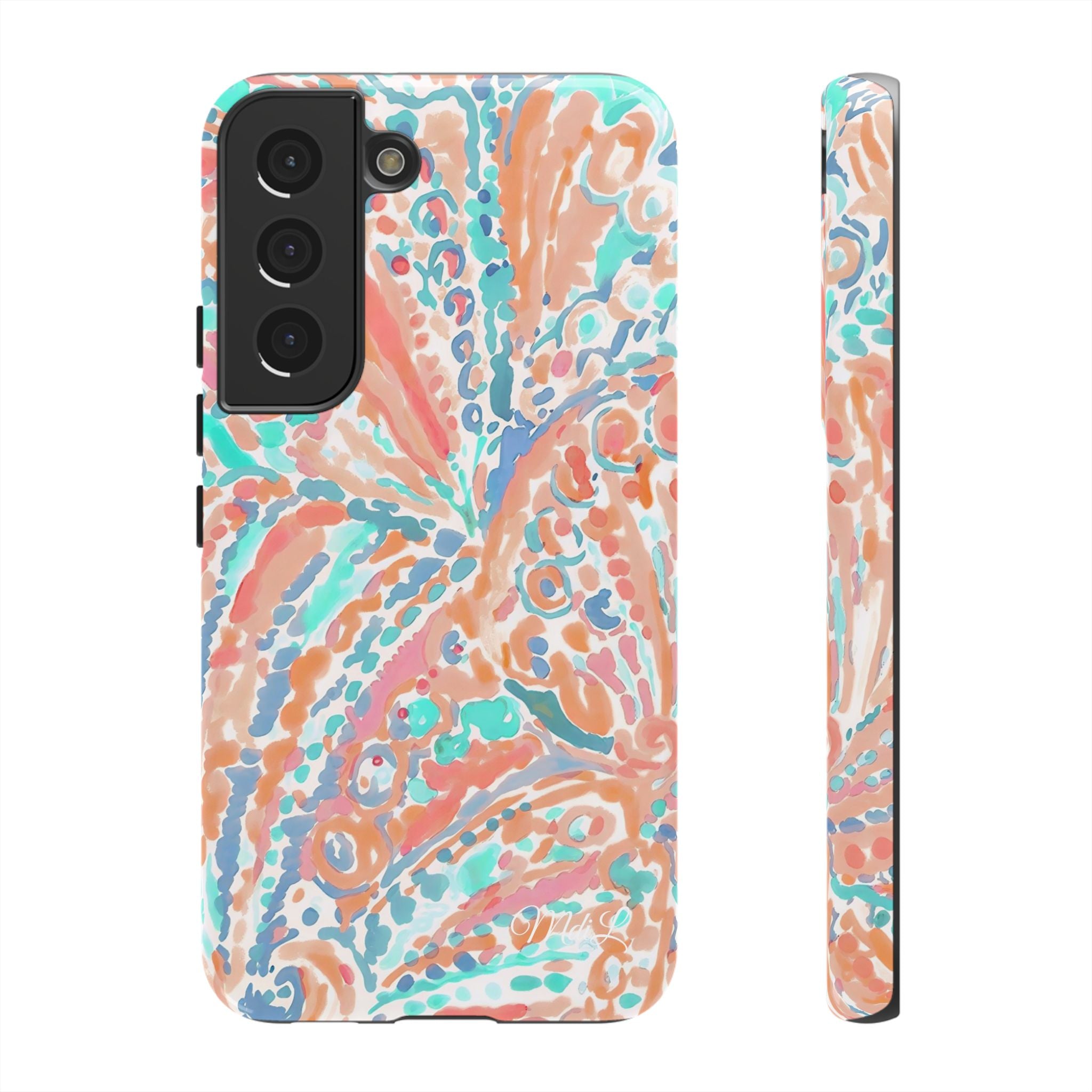 Coral & Teal