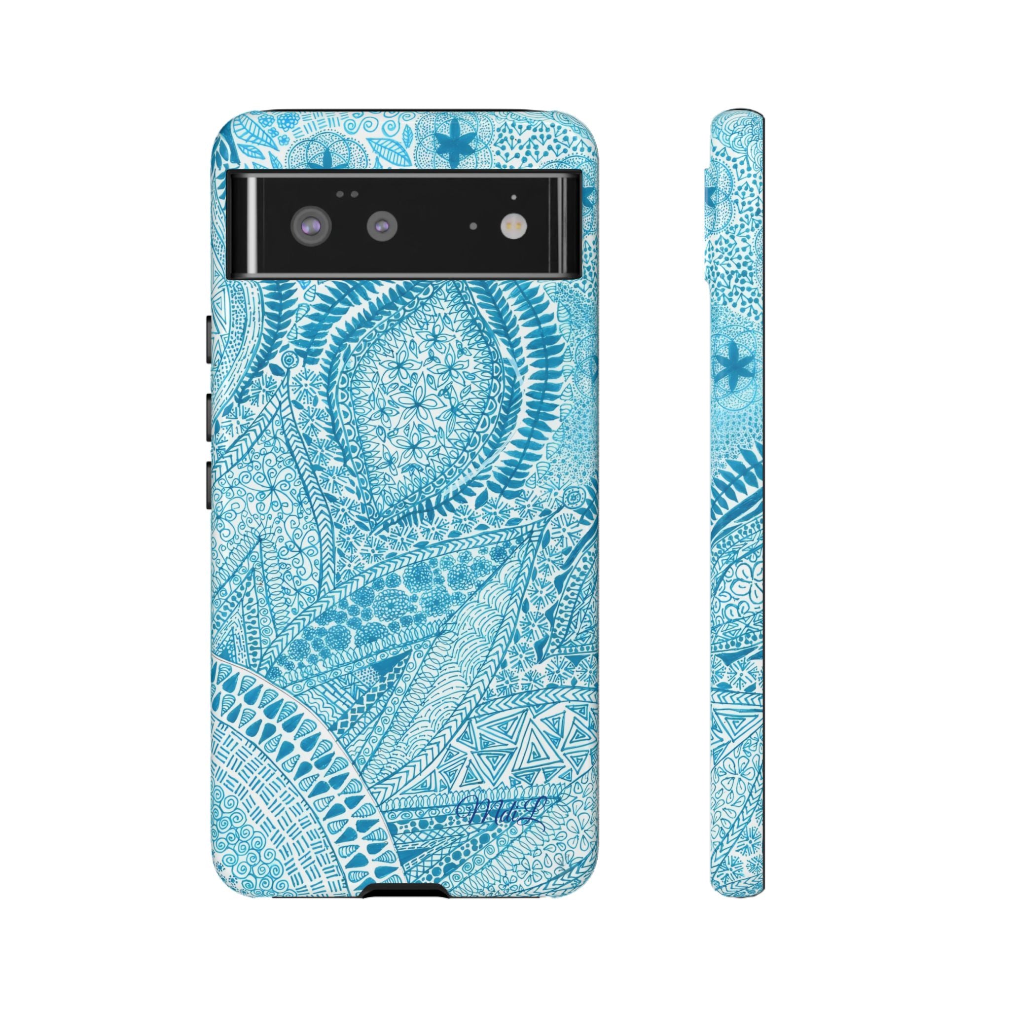Teal Paisley