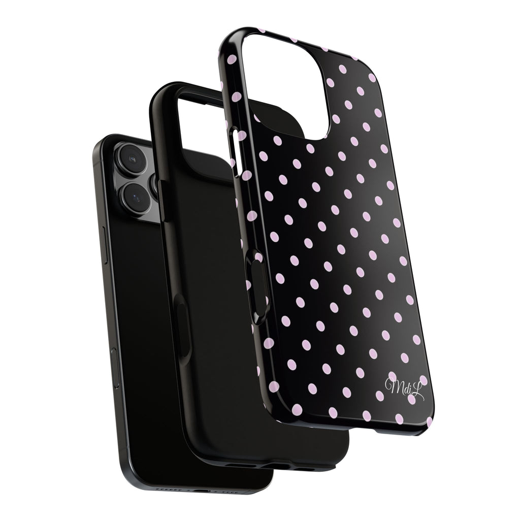Polka Dots | Pink and Black - Mare di Luna