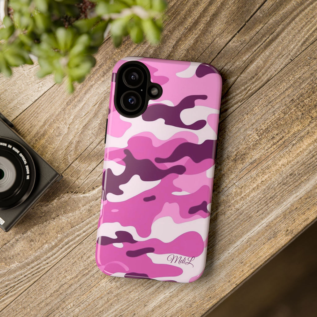 Fuschia Camo iPhone Case